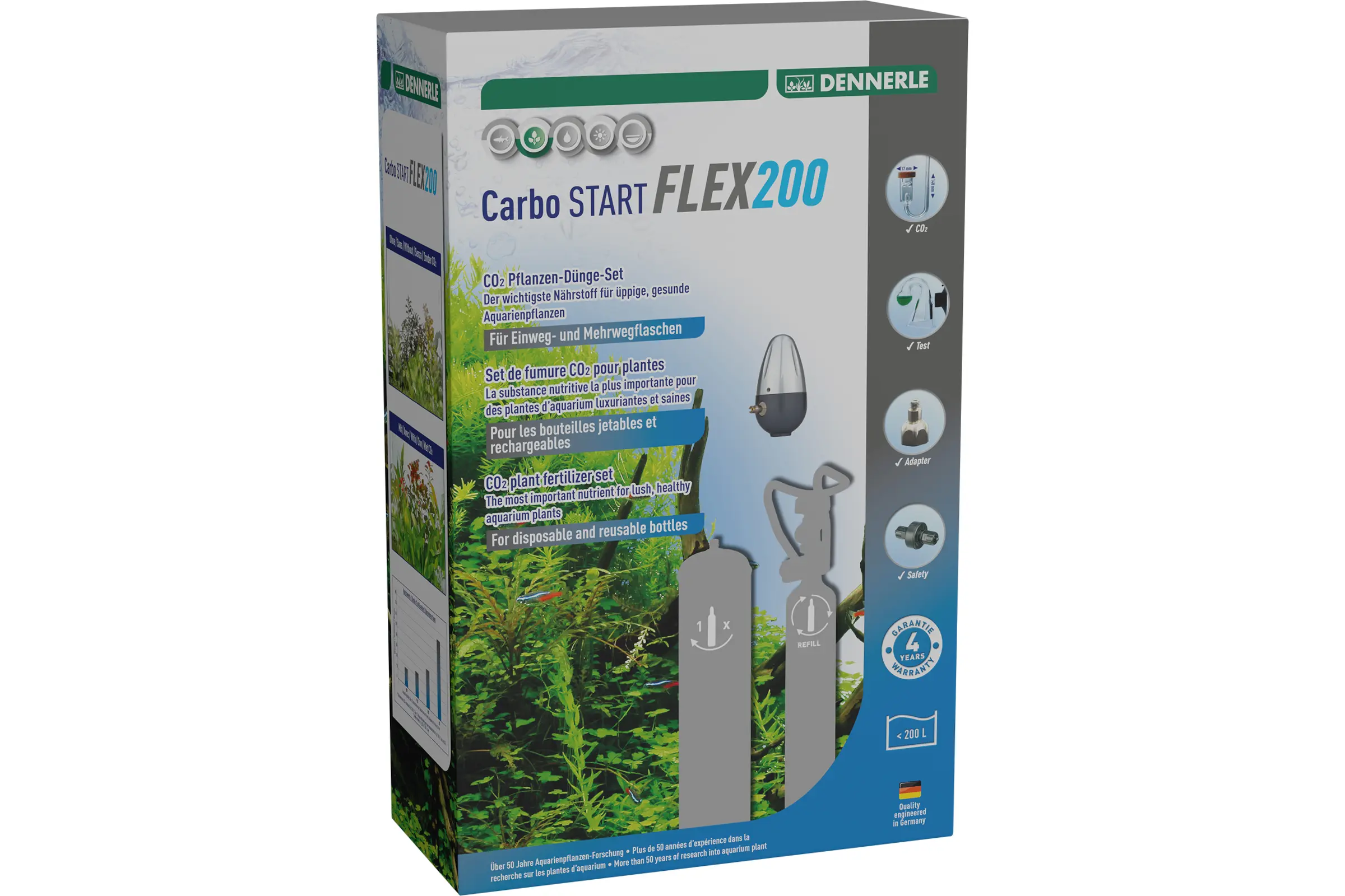 Dennerle Carbo START FLEX200, installation CO2