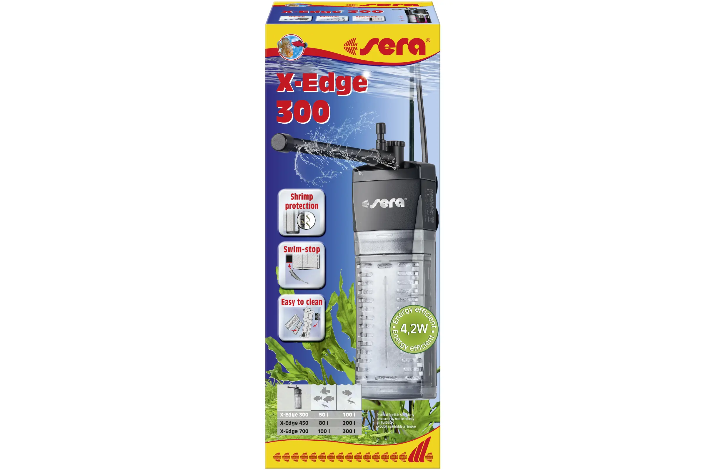 Sera X‑Edge 300 filtre d’angle jusqu’à 100 l