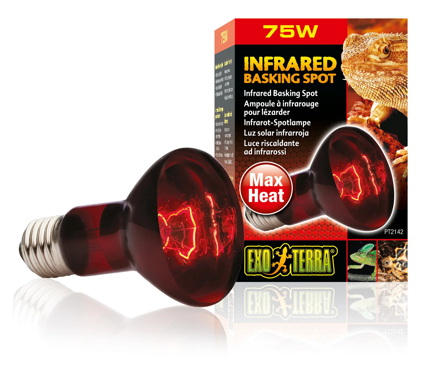 Lampe spot infrarouge Exo Terra Heat GL R20/50 W