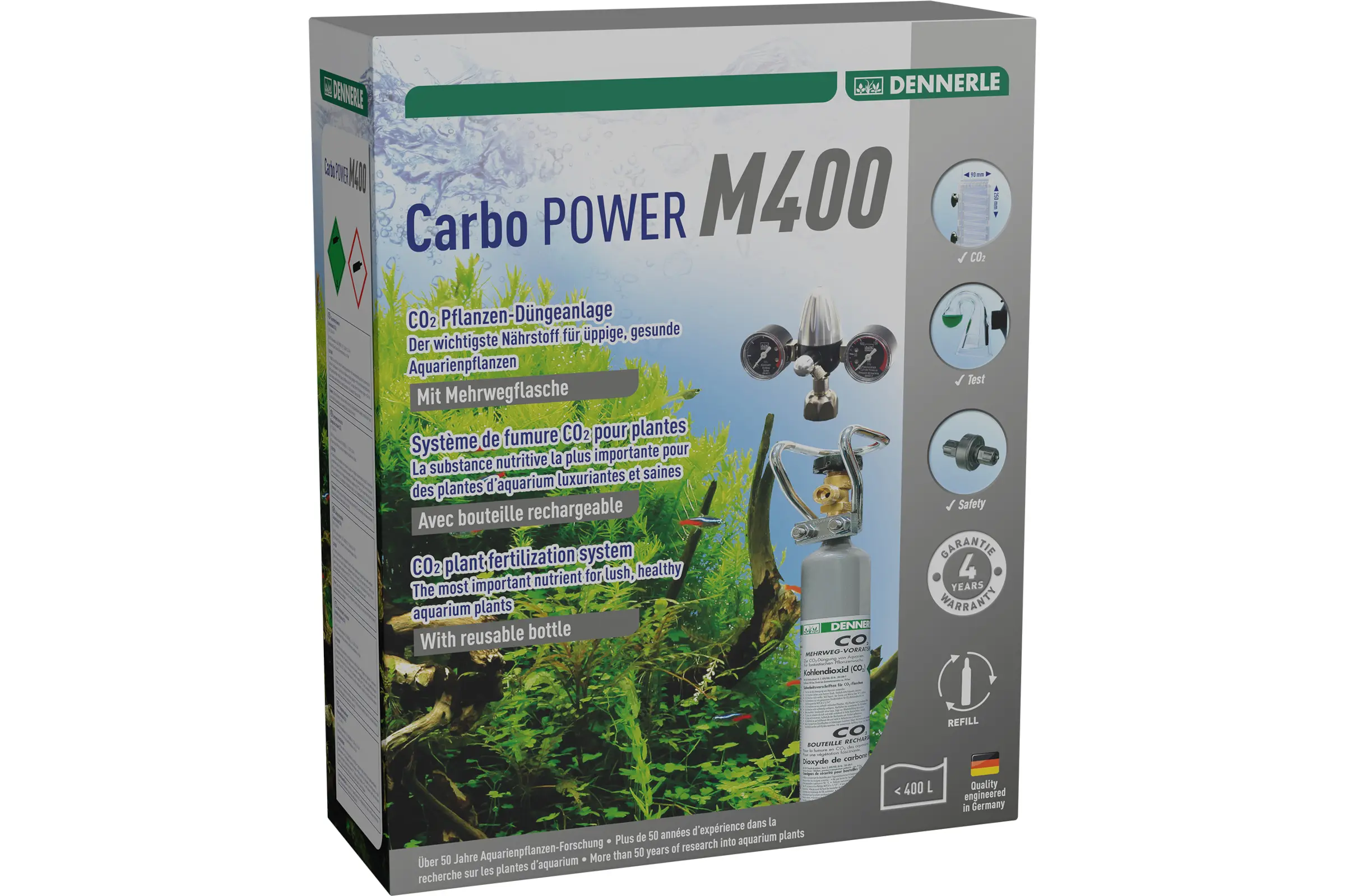 Dennerle Set CO₂ rechargeable 300 Quantum / Carbo POWER M400 (article en fin de série)