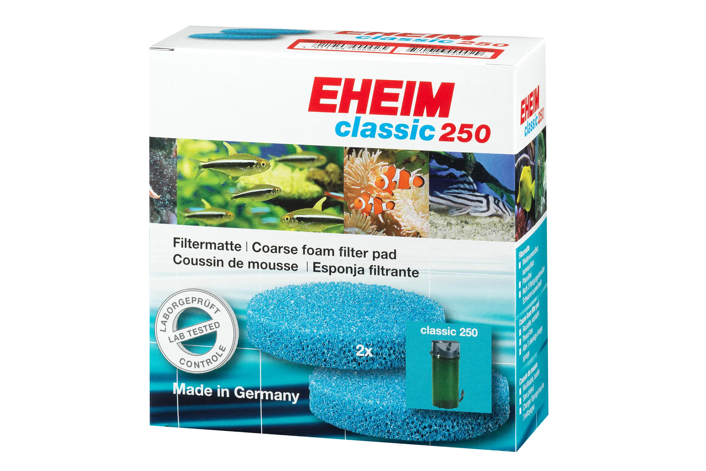 Eheim mousses filtrantes pour Classic 250 (2213), 2 pièces