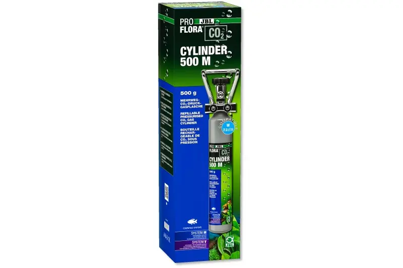 JBL PROFLORA CO2 CYLINDER 500 M, bouteille de réserve CO2 rechargeable 500 g