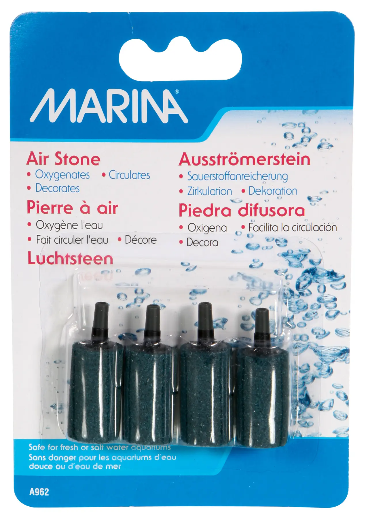 Marina Aqua Fizzzz Pierre à air cylindre lot de 4