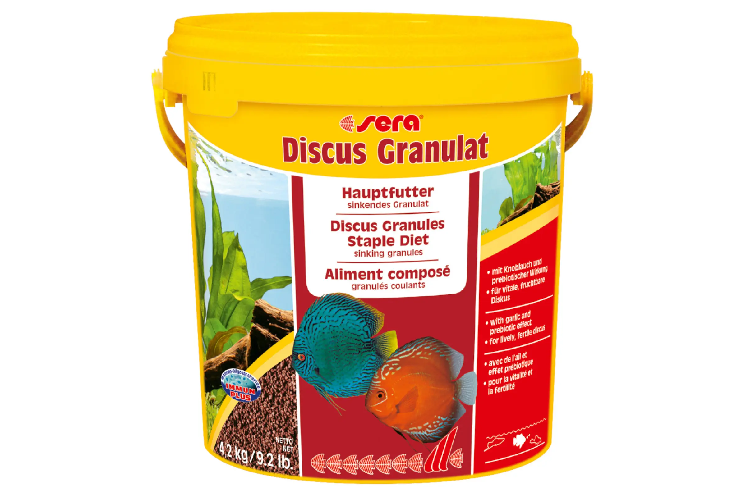 Sera Discus Granulat Nature, granulés d’aliment principal, 10 litres