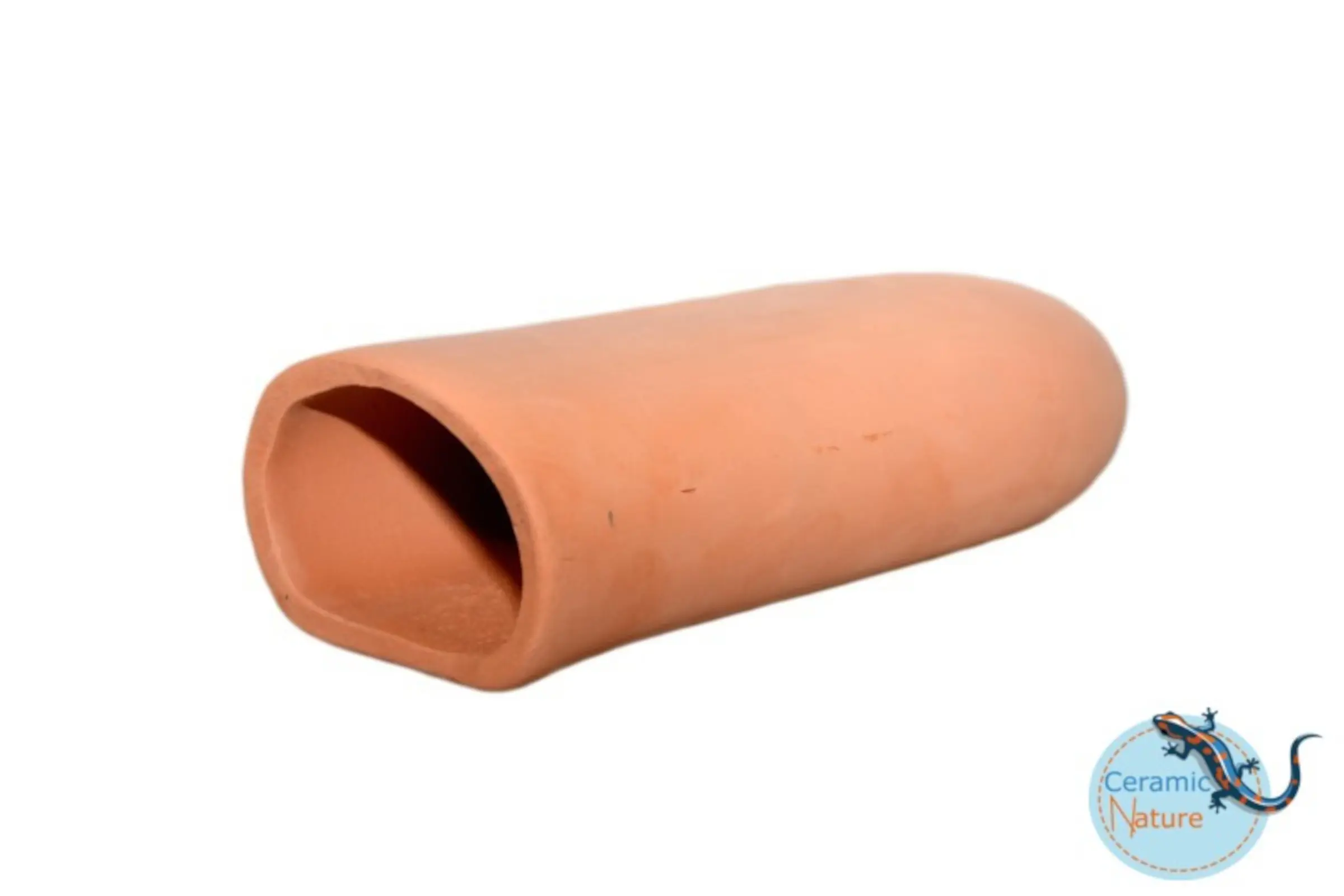 CeramicNature Grotte ronde, grande – rouge, env. 14,5 × 6,5 × 4,7 cm