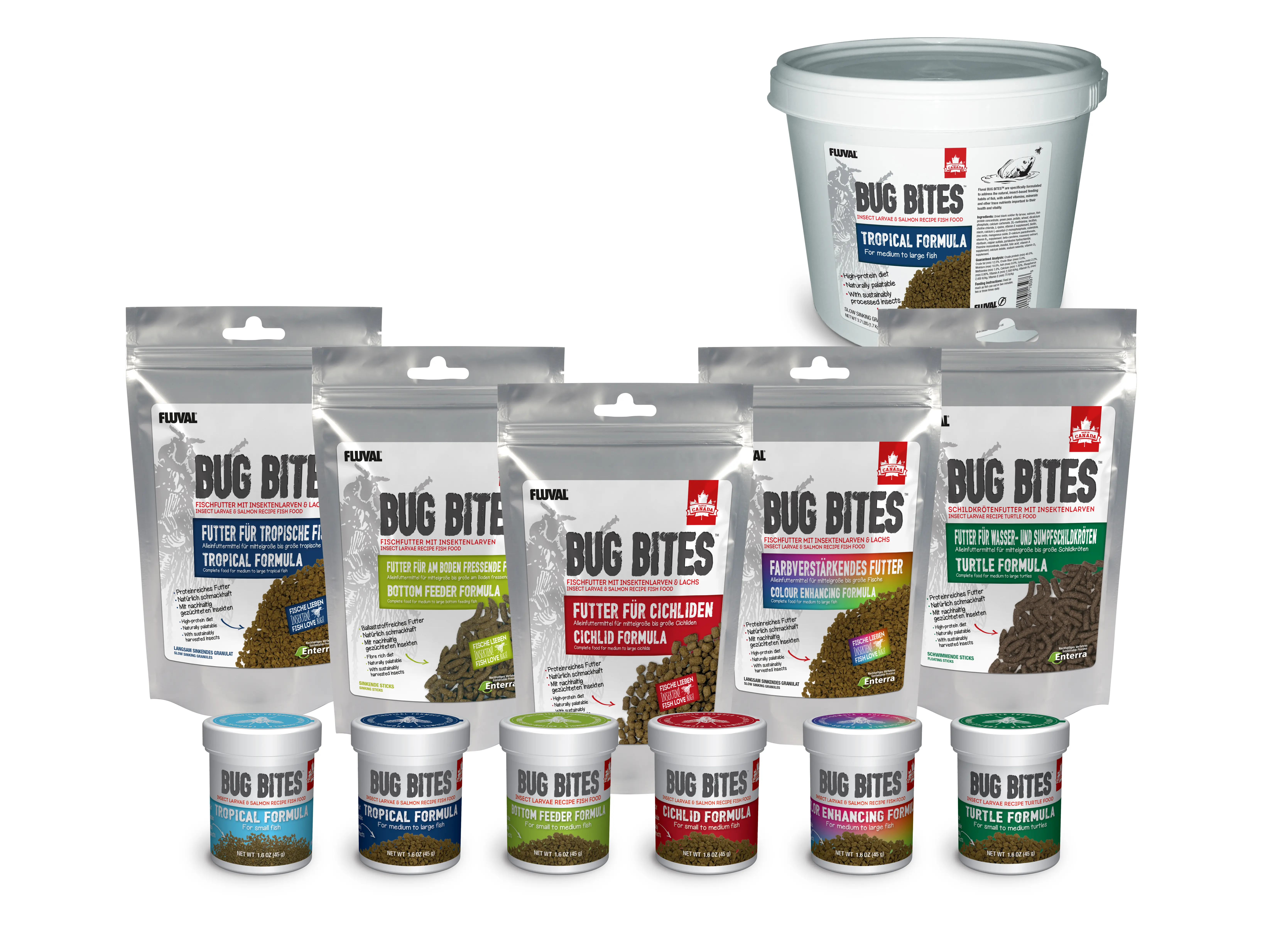 Fluval Bug Bites Poissons tropicaux S-L 45g
