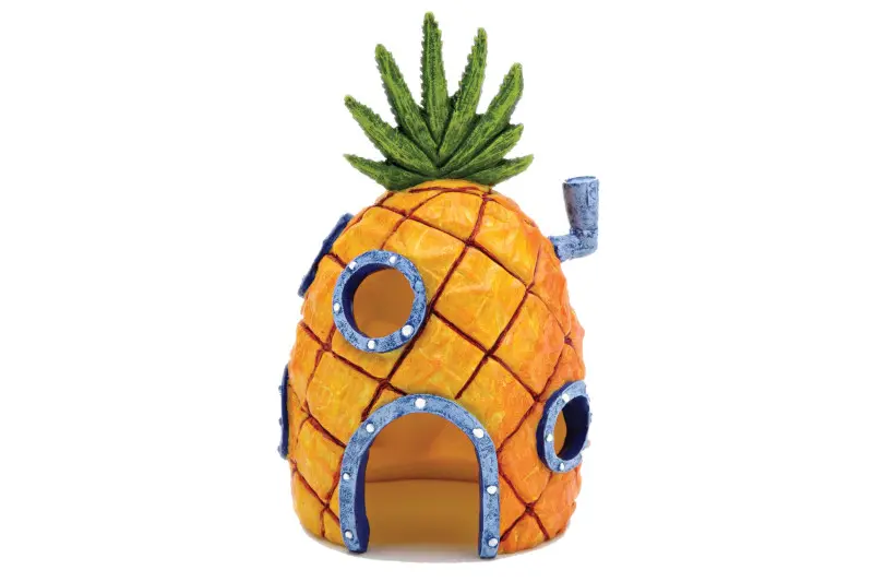Maison Ananas de SpongeBob Penn‑Plax, décoration d’aquarium, 16,5 cm