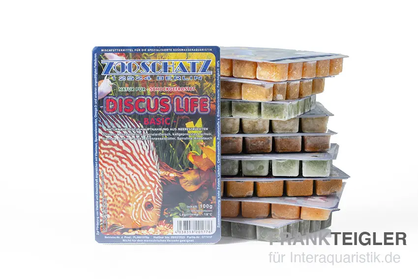 Nourriture congelée pour aquariophilie - différentes variétés (minimum de commande 10 plaquettes ou 1 kg)