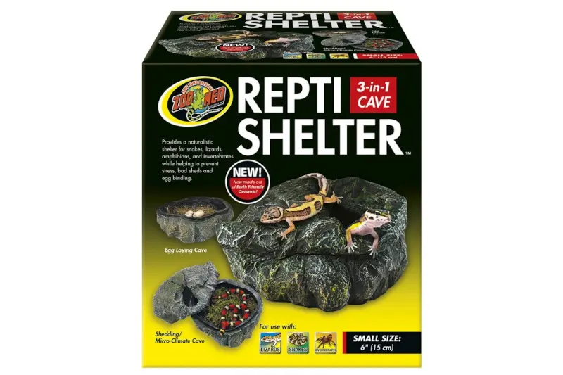 Zoomed Repti Shelter 3 en 1 Cave Small, grotte pour terrarium