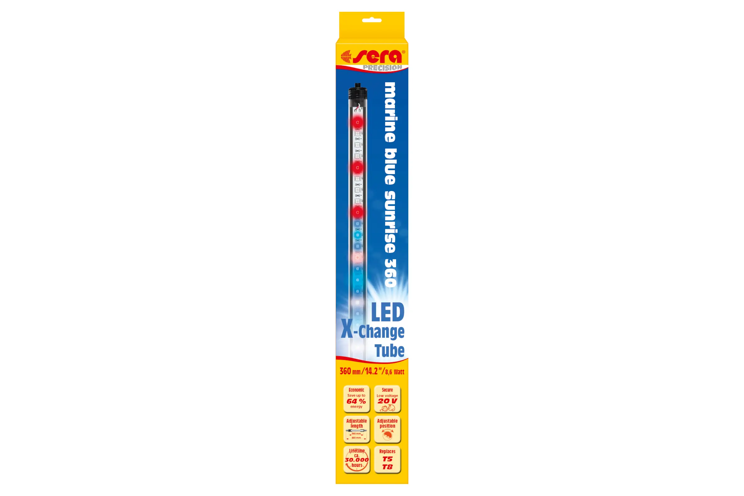Sera LED X-Change Tube LED marin blue sunrise, en 6 longueurs