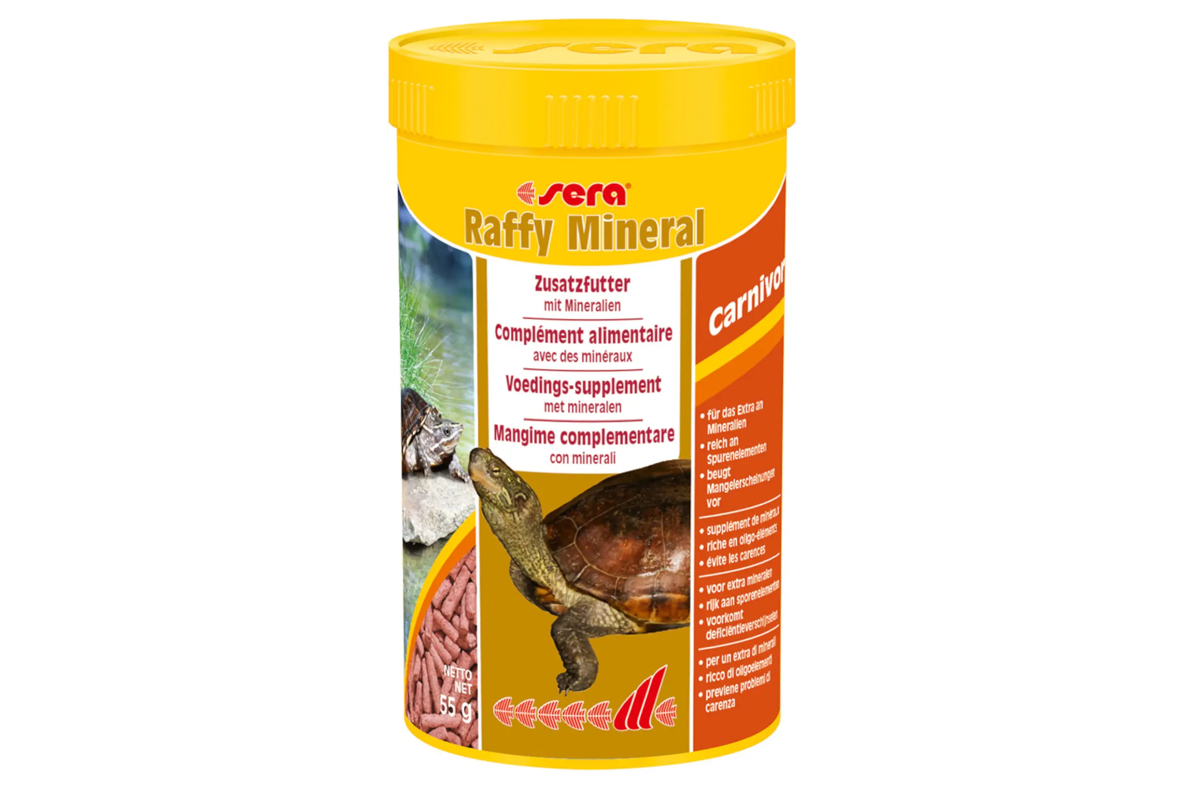 Sera Raffy Mineral, granulés d’aliment complémentaire, 250 ml