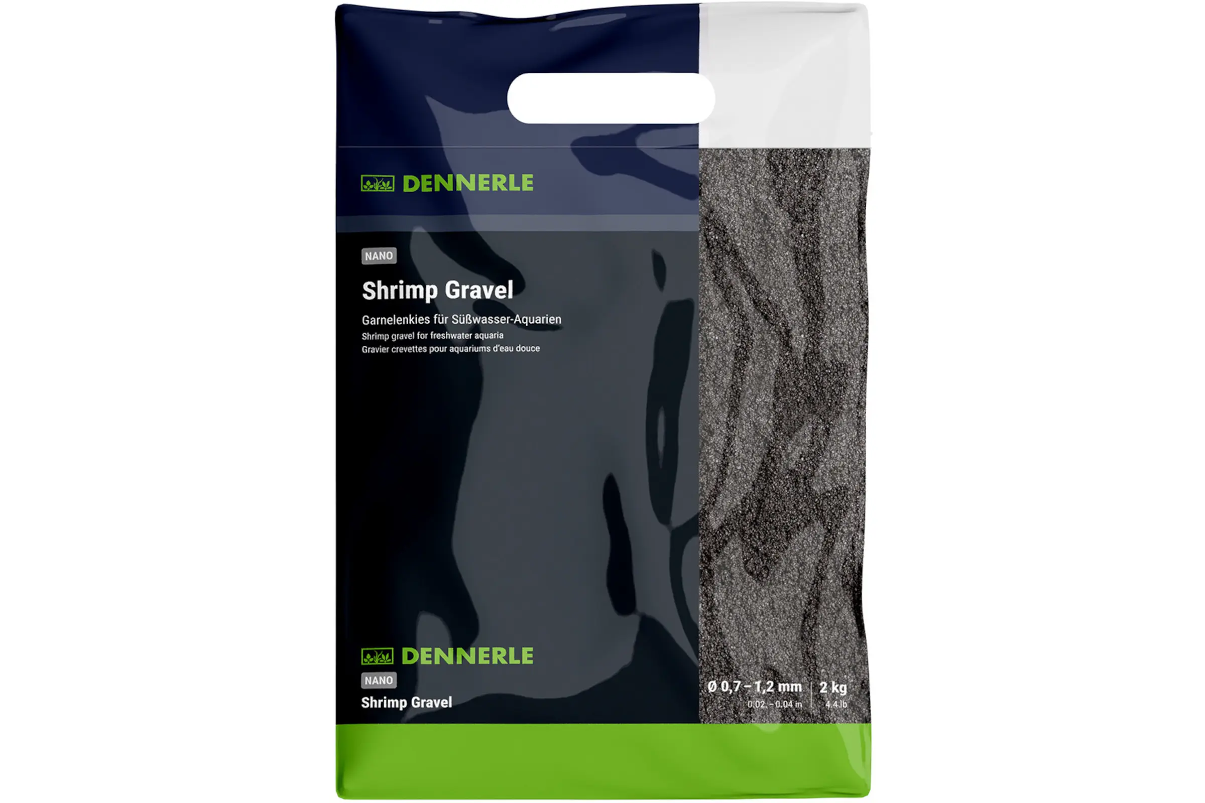 Dennerle Nano gravier pour crevettes, Sulawesi noir, 2 kg