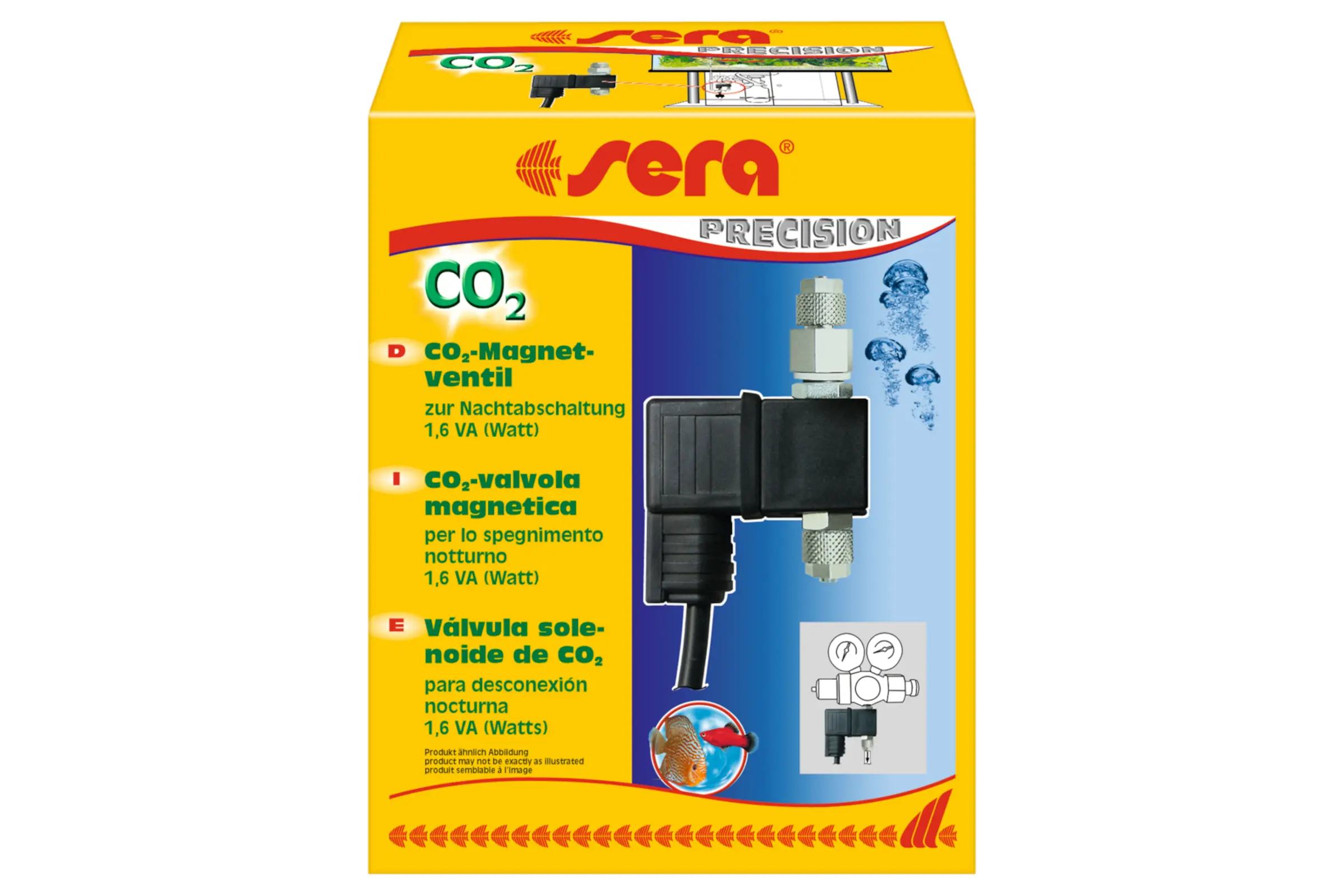 Sera flore CO2-électrovanne, 2 W, coupure nocturne