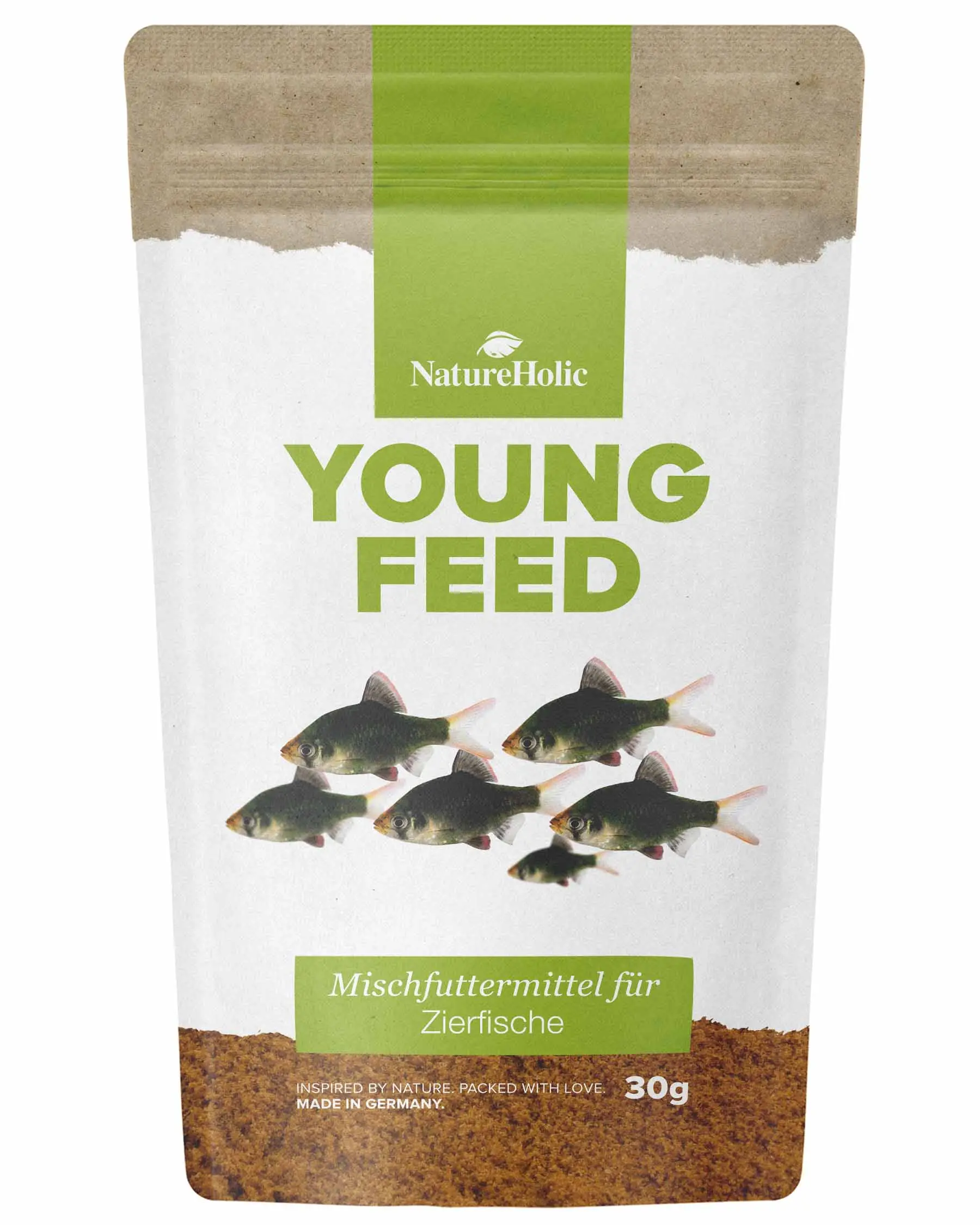 NatureHolic YoungFeed, aliment d’élevage pour alevins, 30 g