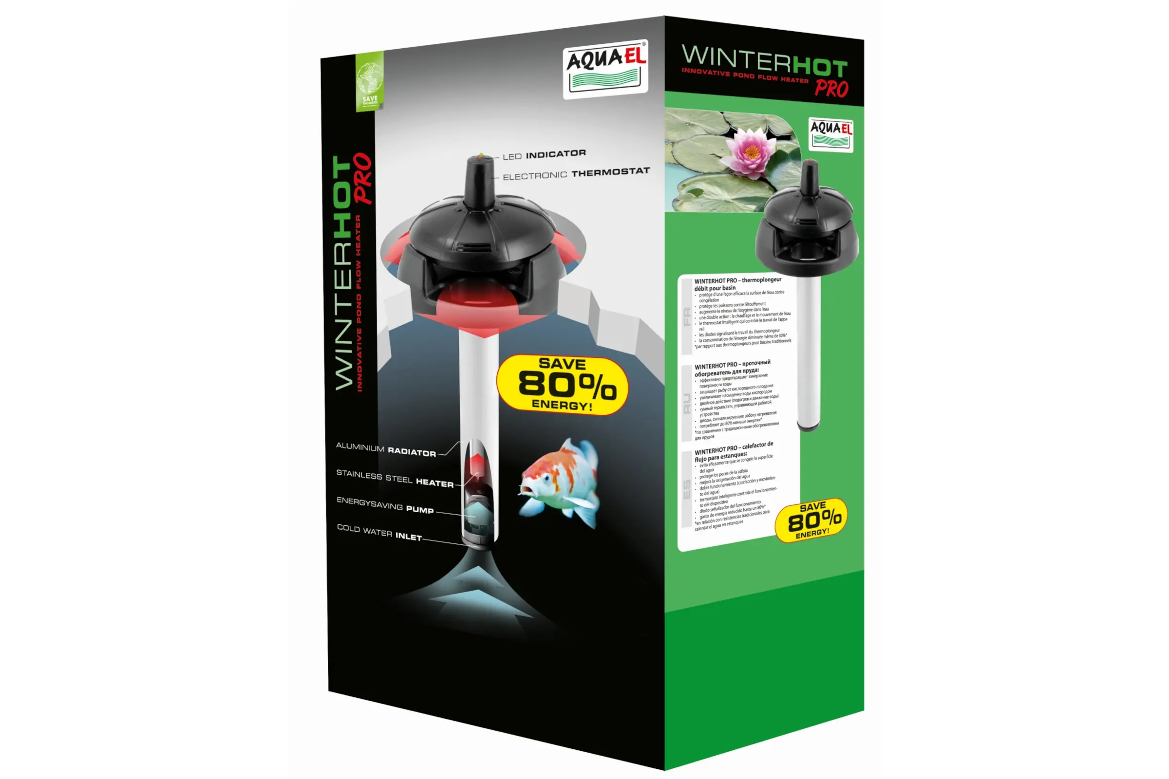 Aquael Chauffage de bassin Winterhot PRO AQMs, 150 W
