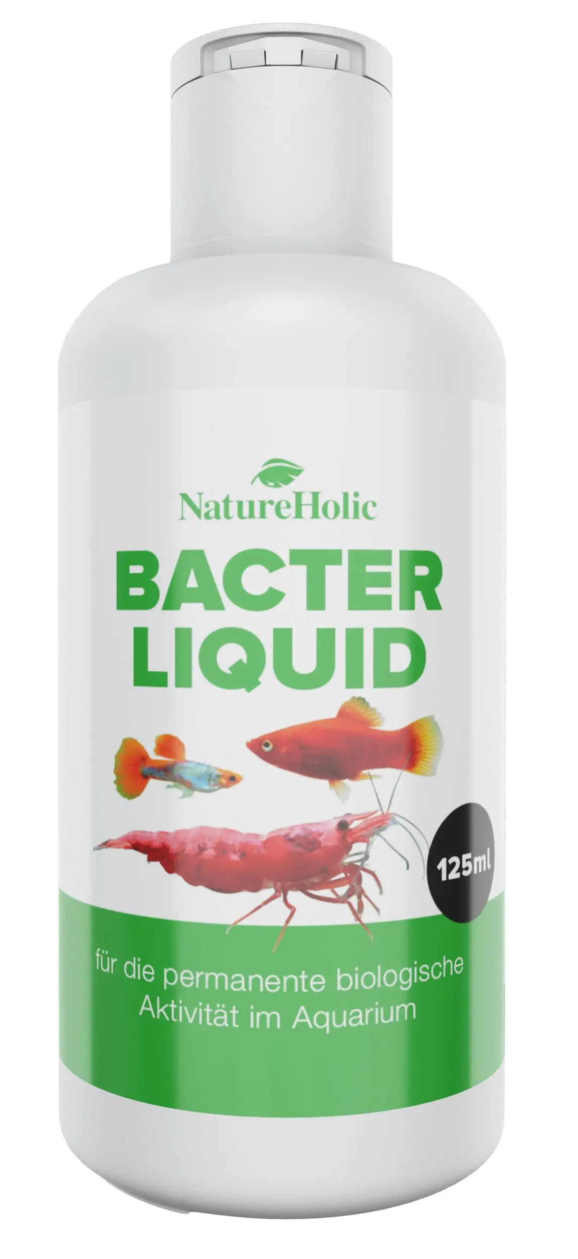 NatureHolic Bacter Liquid, bactéries de démarrage pour filtre, 125 ml 