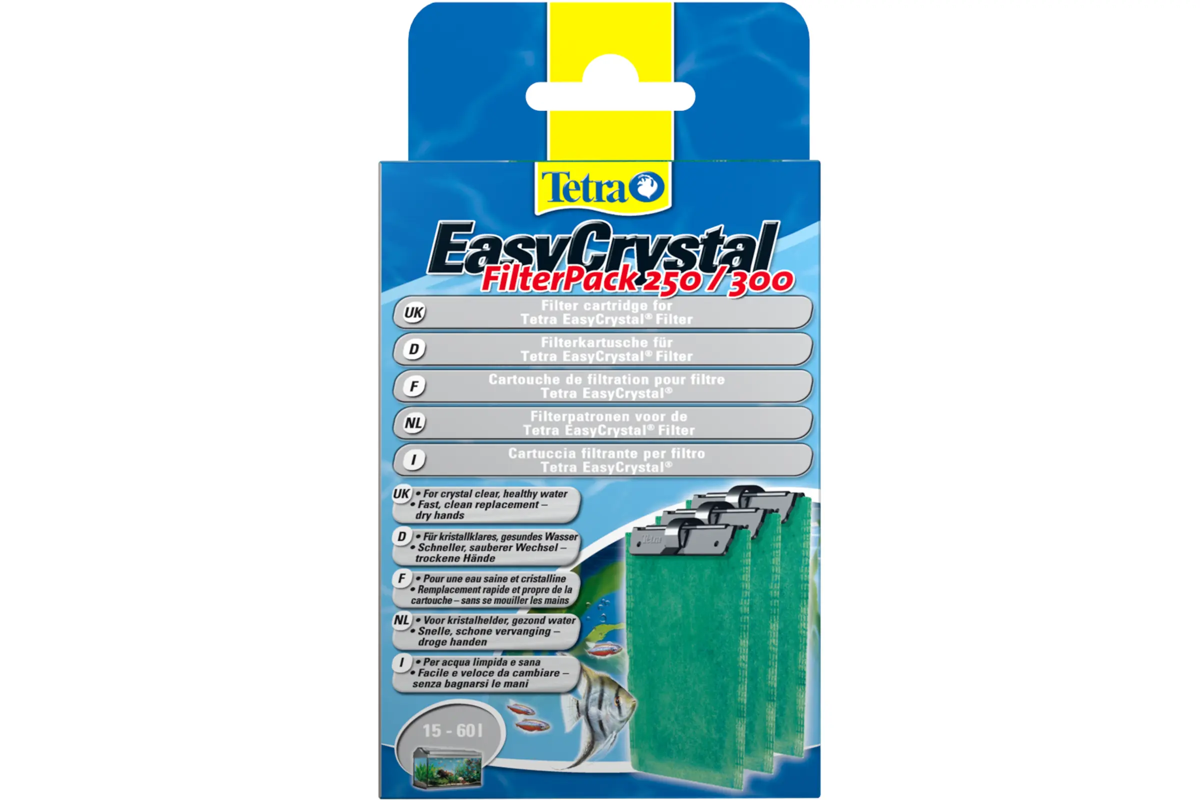 Tetra EasyCrystal Filter Pack 250/300, cartouches filtrantes de rechange, 3 pièces