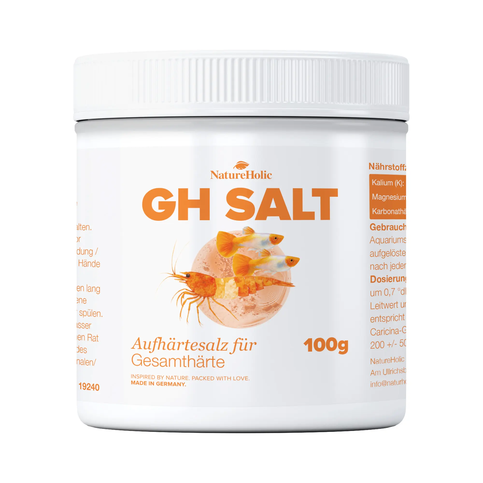 GH Salt Aufhärtesalz 100 g, Garnelen-Illustration