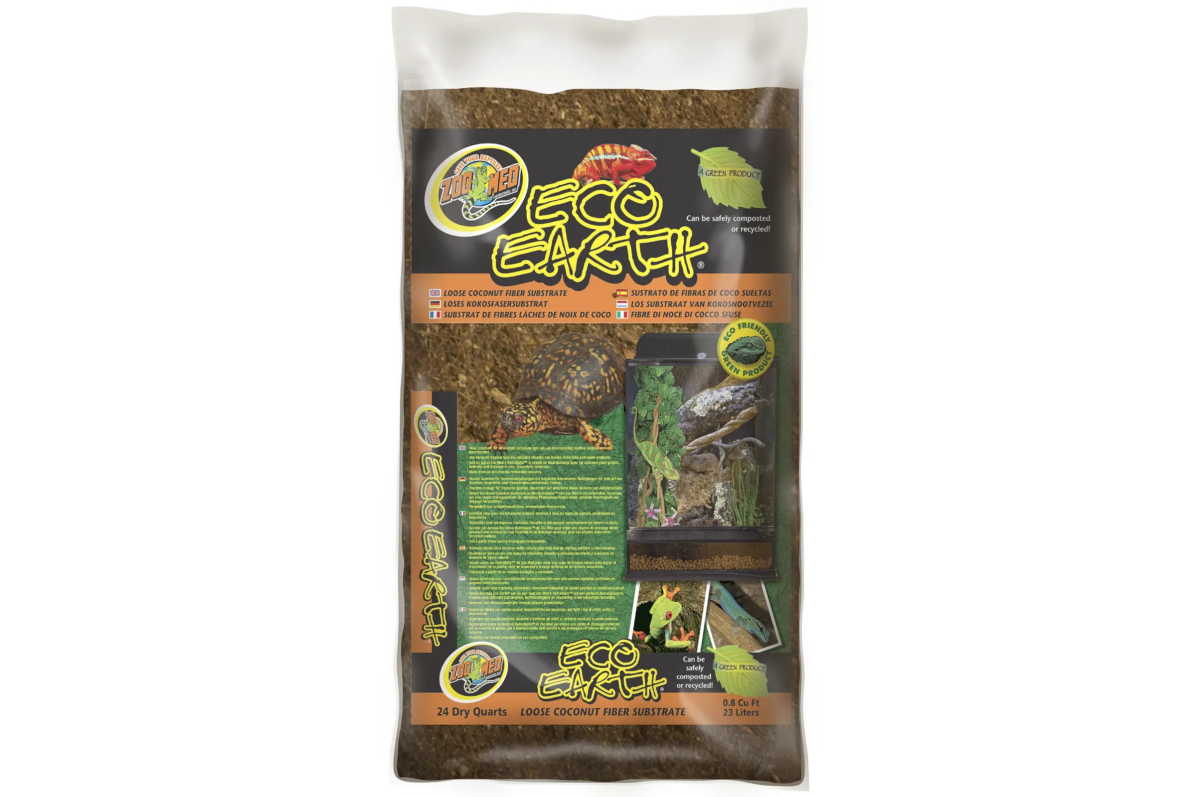 Zoo Med Eco Earth en vrac, substrat de coco, 26,4 L