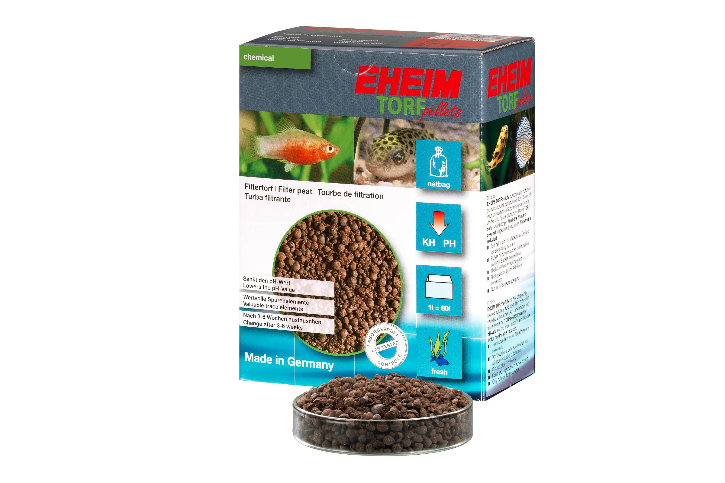 Eheim TORFpellets 1 l incl. sac filet