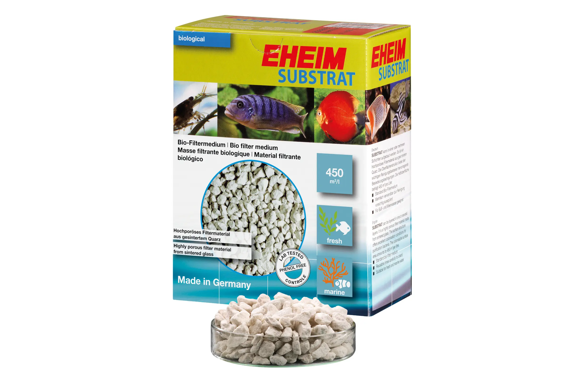 Eheim Substrat matériau filtrant biologique 1l, 2l ou 5l
