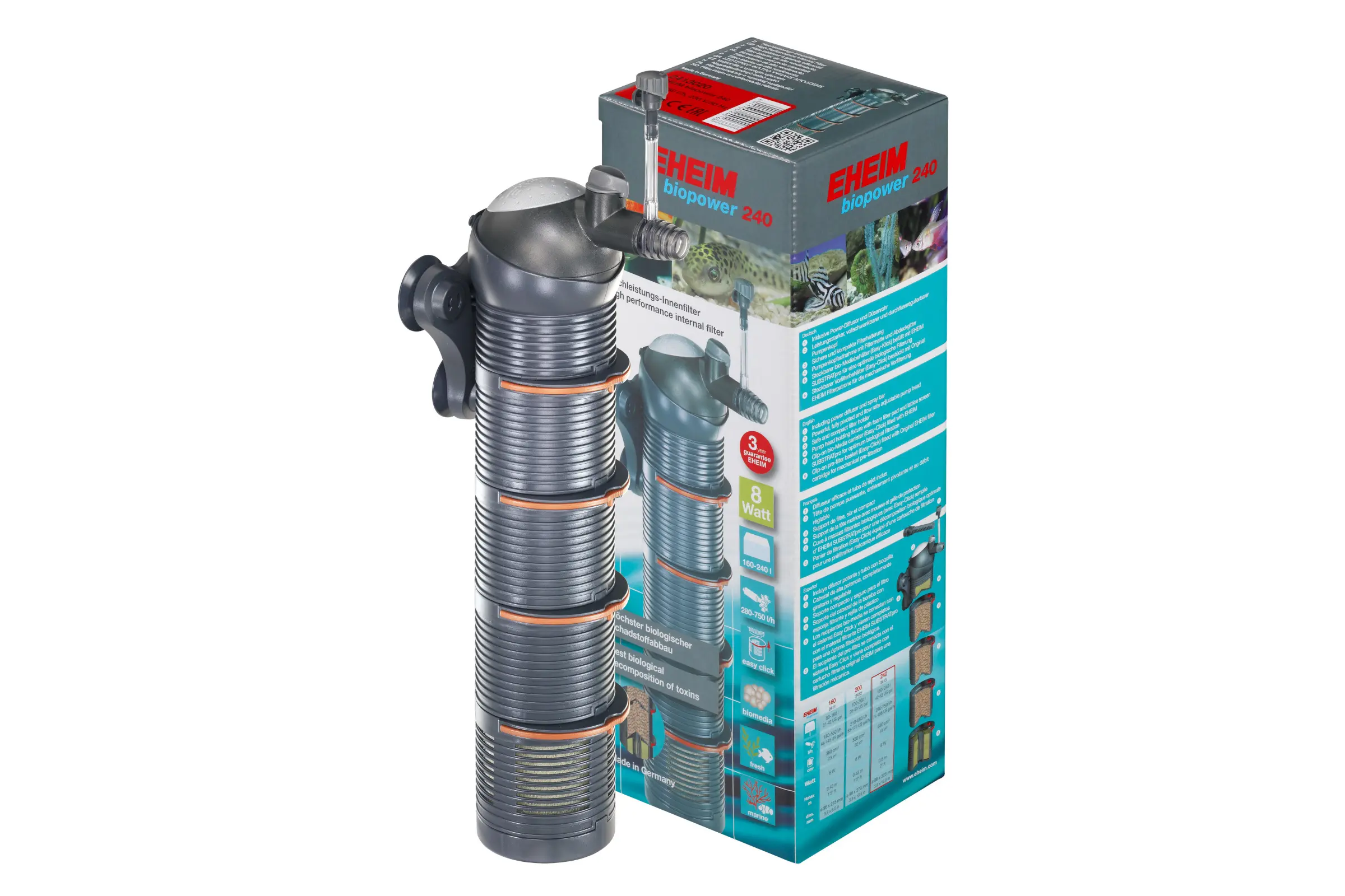 Eheim biopower 240, filtre intérieur