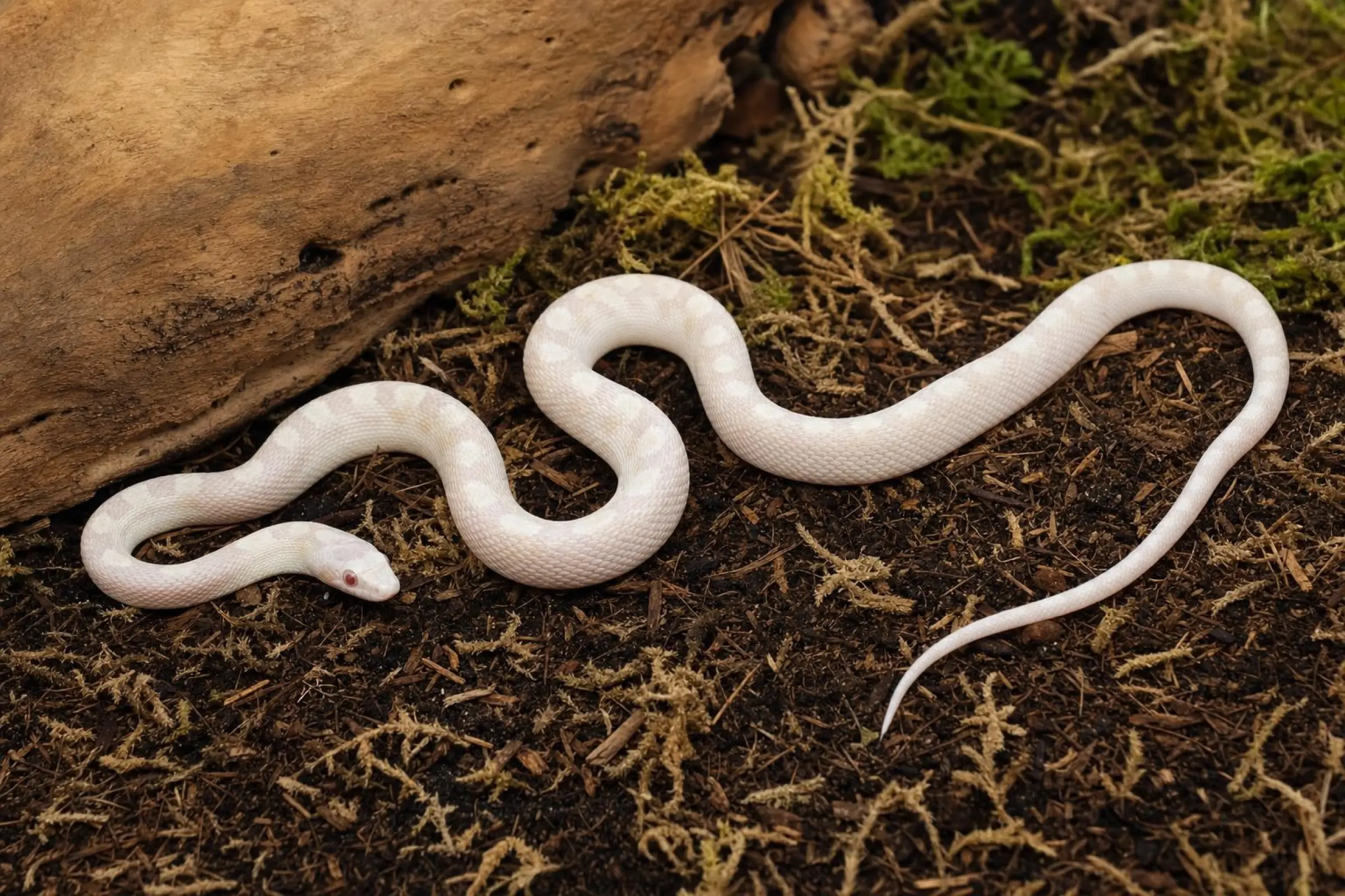Couleuvre des blés Snow, Pantherophis guttatus