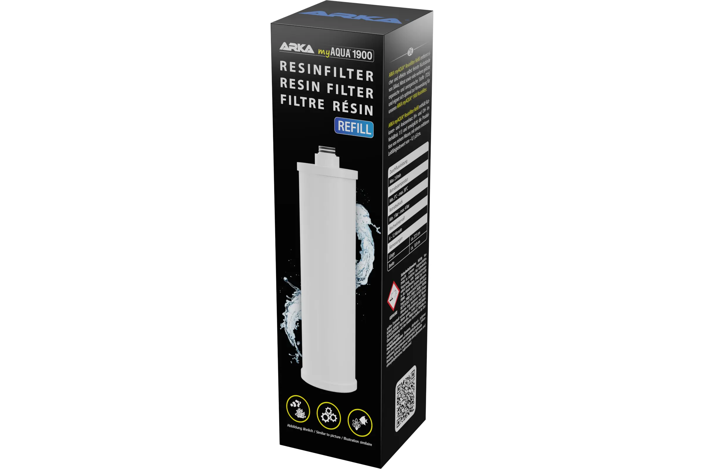 ARKA myAQUA 1900 Recharge de filtre à résine