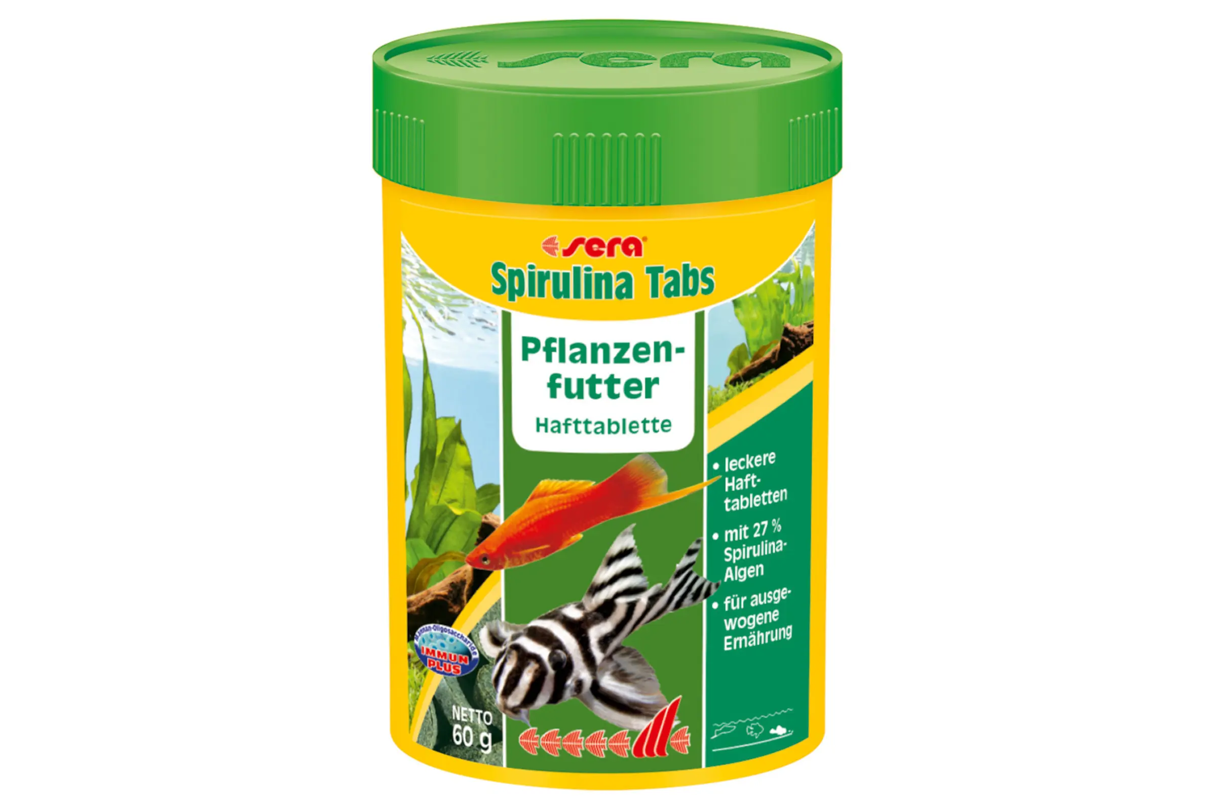 Sera Spirulina Tabs Nature, tablettes d’aliment principal, 100 ml