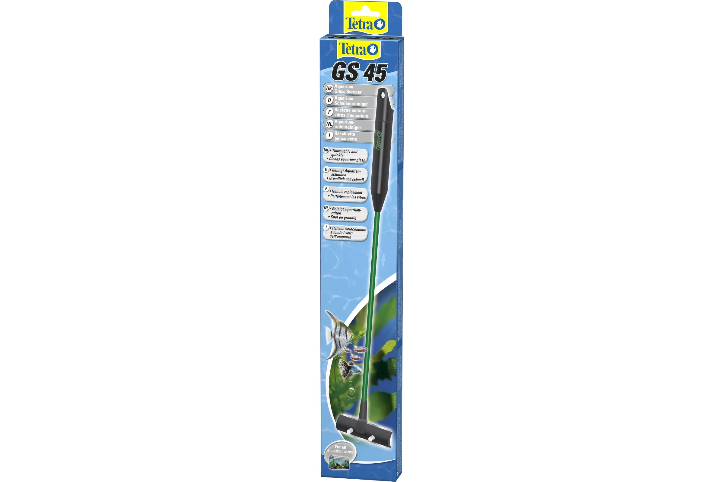 Tetra GS 45, raclette nettoyante pour vitres d’aquarium