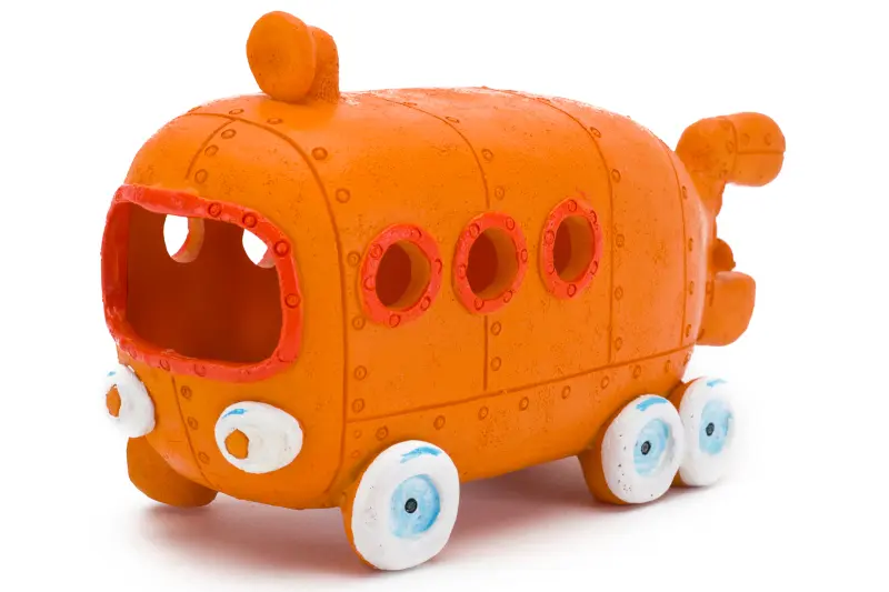 Penn-Plax Bikini Bottom Bus, décoration d’aquarium, 7 cm