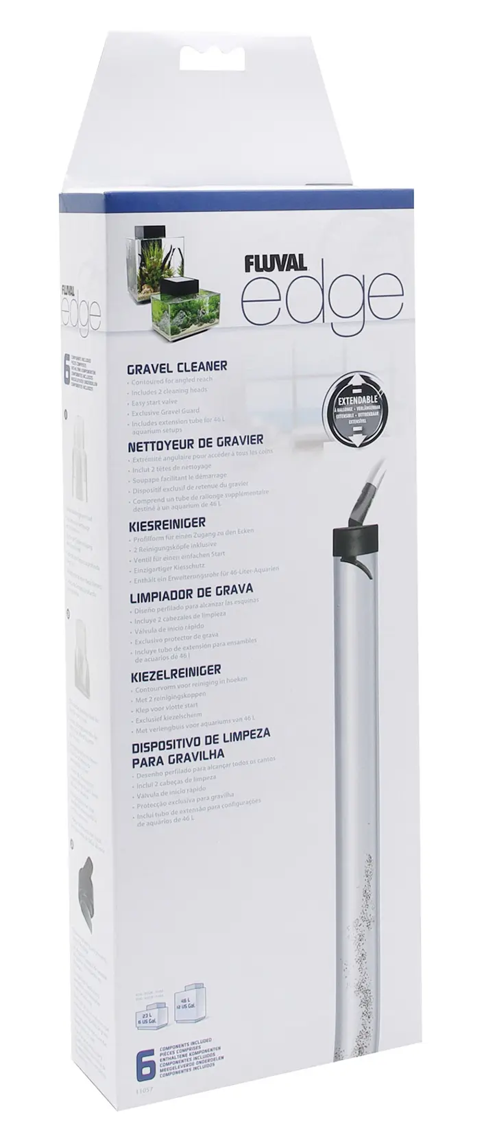 Nettoyeur de gravier Fluval Edge II (2x33 cm)