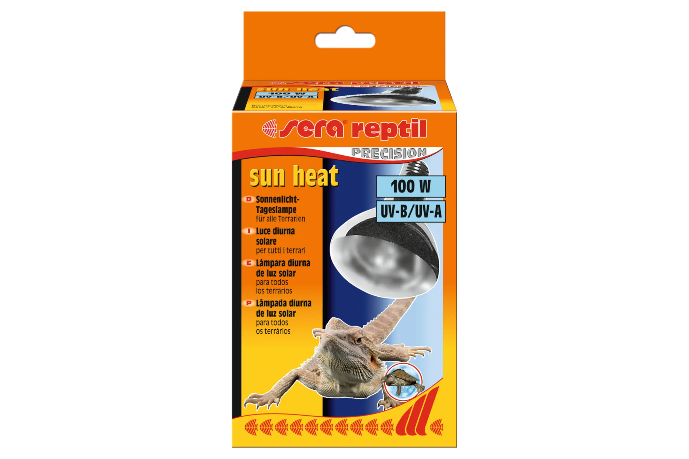 Sera reptil sun heat, 100 W, lampe chauffante avec UVA/UVB