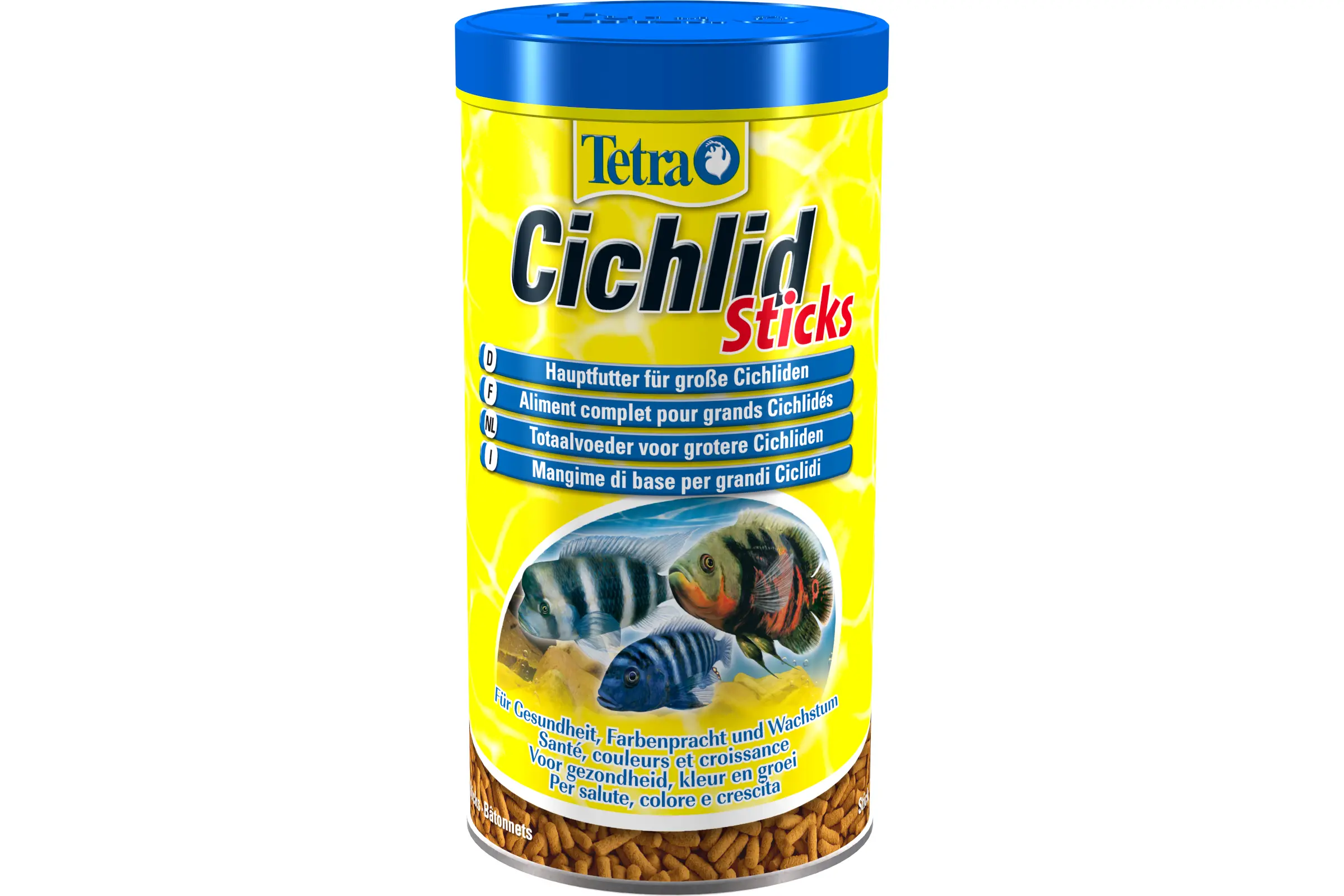 Tetra Cichlid Sticks, sticks d’aliment principal, 1 litre