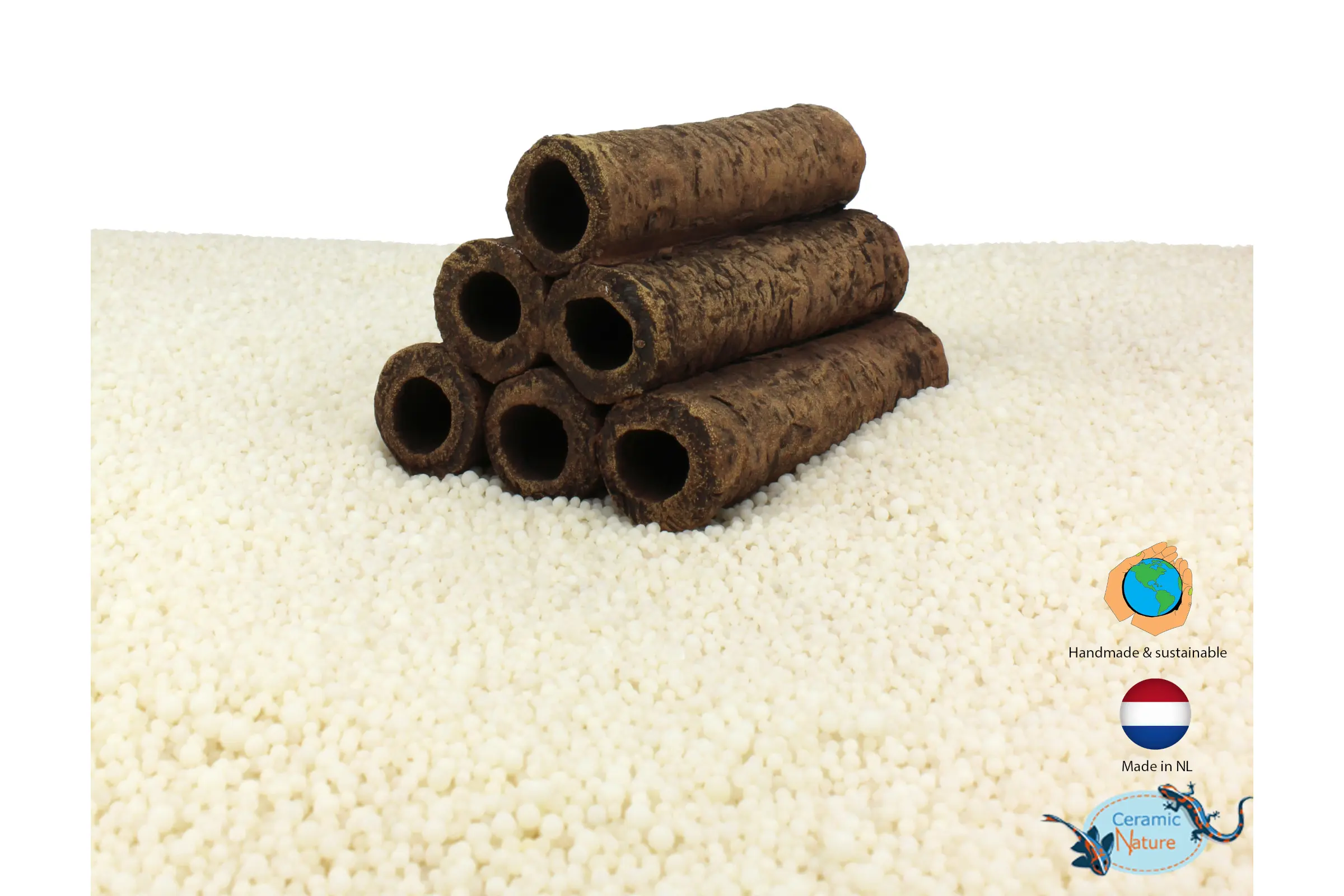 CeramicNature Pyramide 3+2+1, 6 tubes, env. 8 × 6 × 5,5 cm