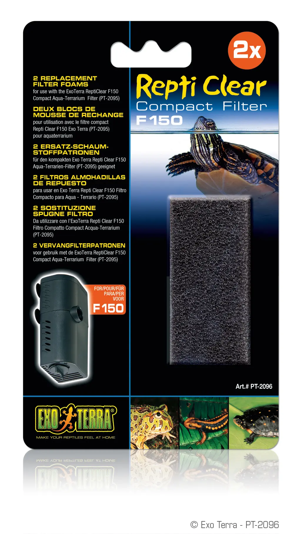 Exo Terra ReptiClear F150 Cartouche en mousse de rechange