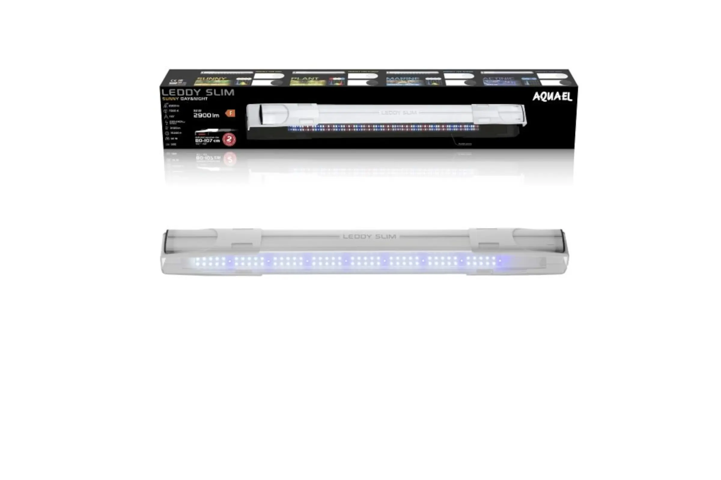 Aquael Leddy Slim, Sunny 2.0, blanc, 80-100 cm, 32 W