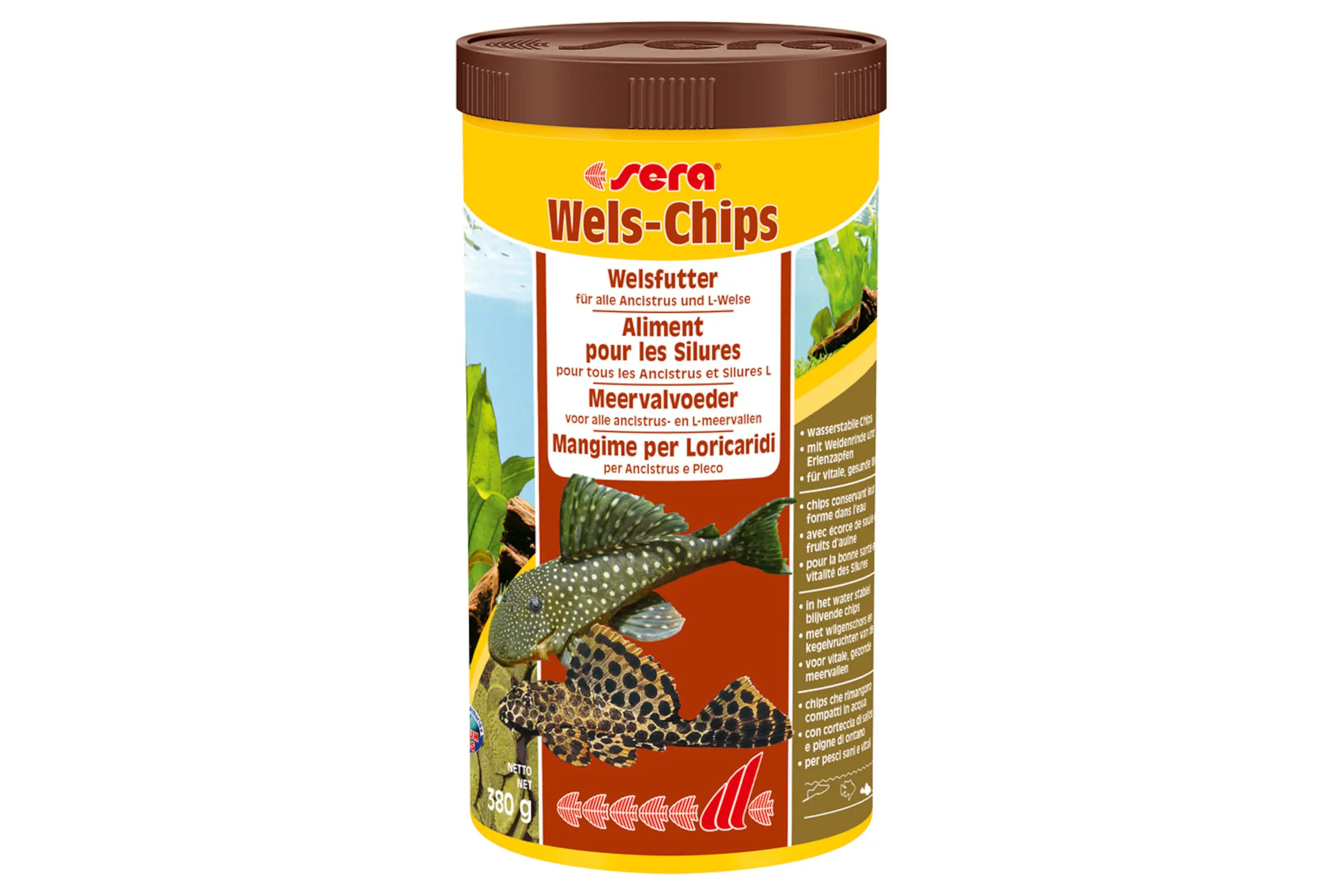 Sera Wels-Chips Nature, chips d’aliment principal, 1000 ml