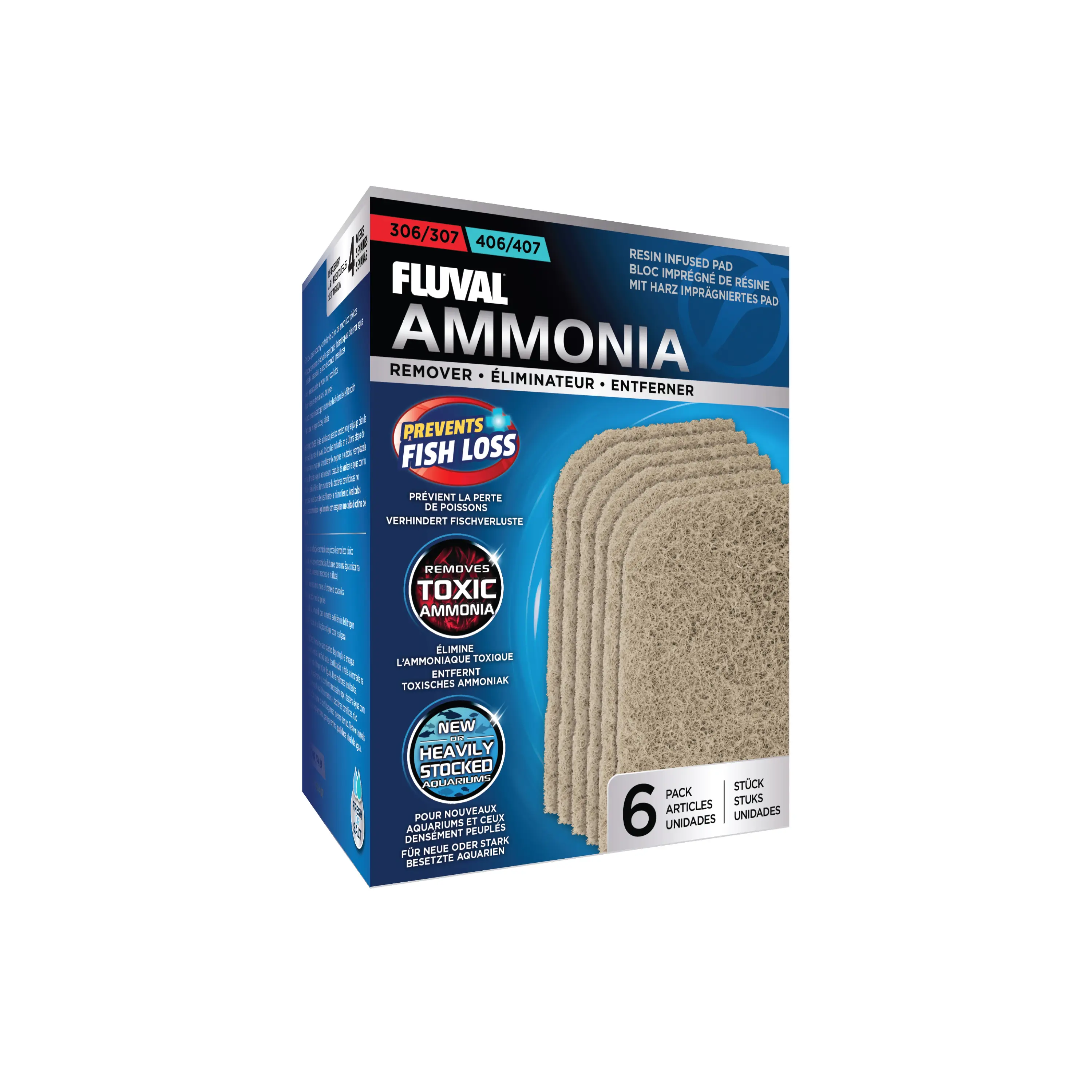 Fluval 307/407 éliminateur d’ammoniaque