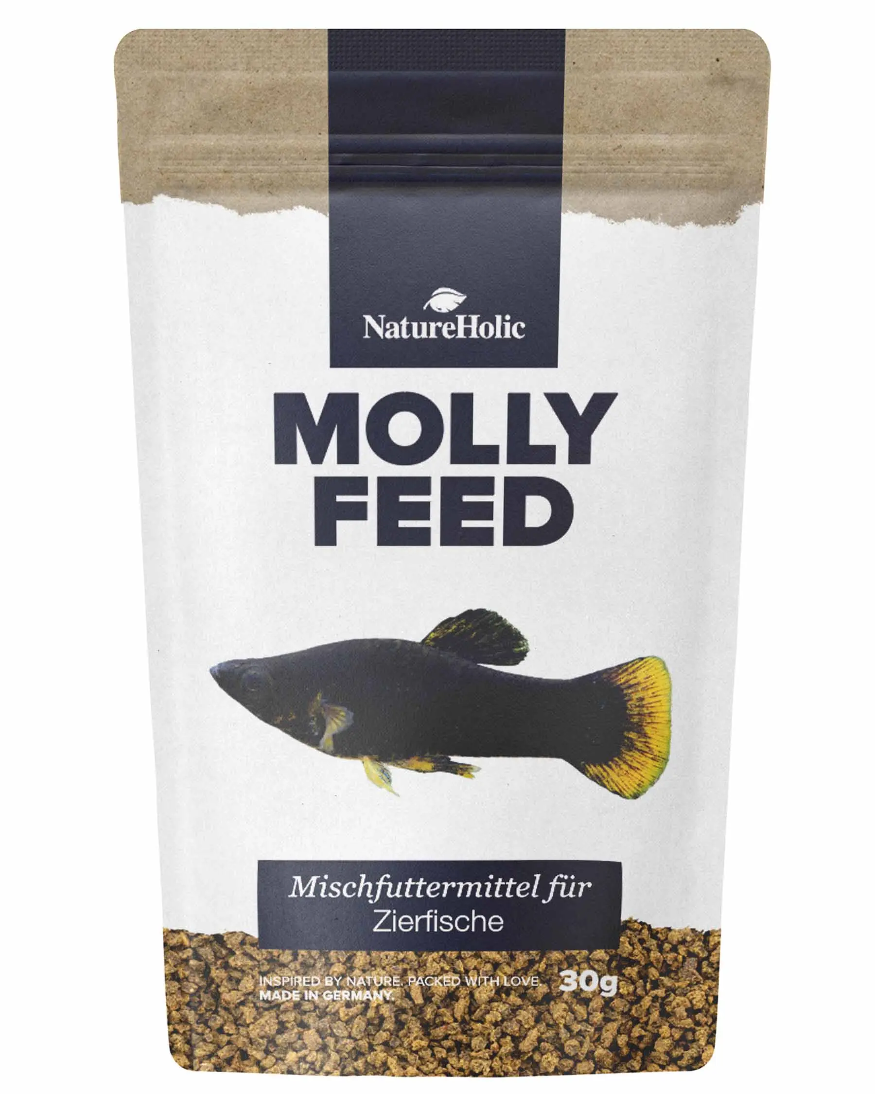 NatureHolic MollyFeed, nourriture pour poissons, 30 g