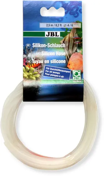 Tuyau en silicone JBL 4/6 mm, 2,5 m