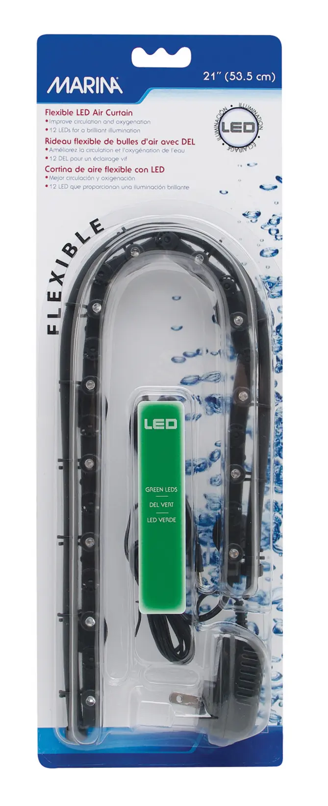 Marina Flex rideau LED vert 53,34 cm