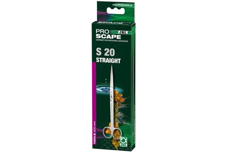 JBL ProScape Tool S 20 straight, ciseaux à plantes de 20 cm