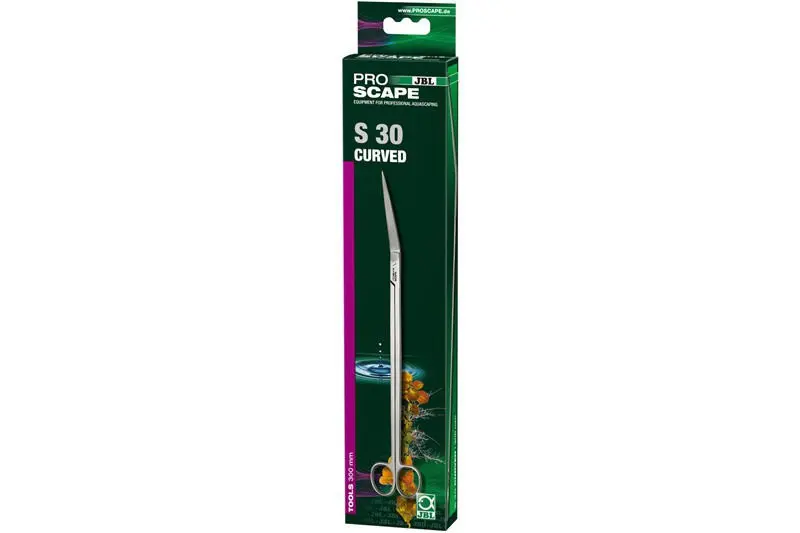 JBL ProScape Tool S 30 curved, ciseaux à plantes courbés 30 cm