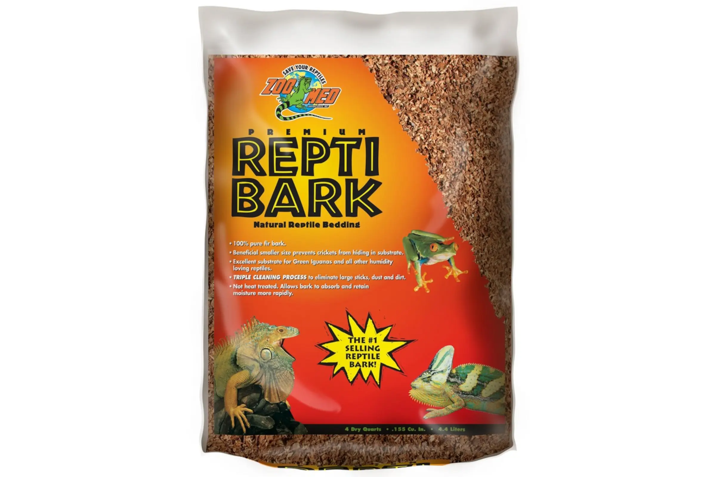 Zoomed Repti Bark, substrat en paillis d’écorce, 4,4 L