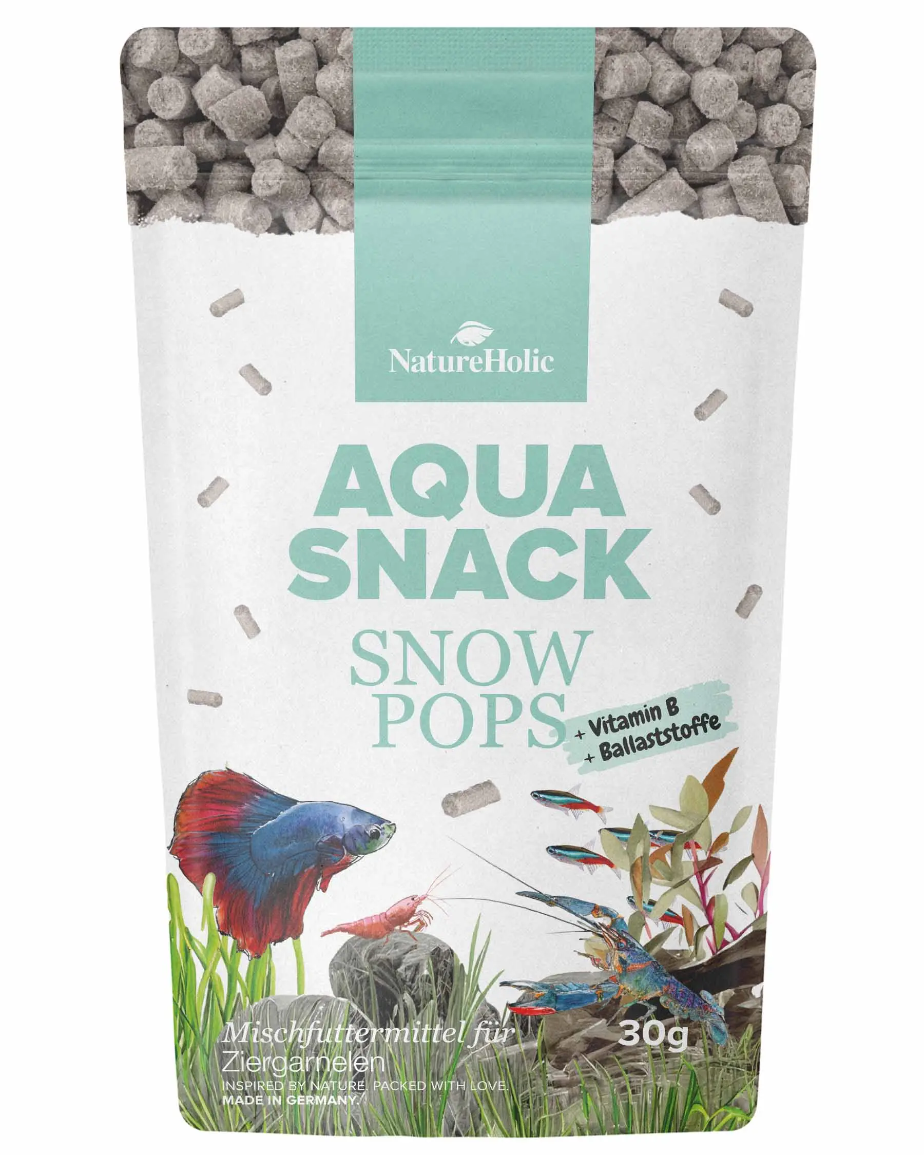 NatureHolic AquaSnack Snow Pops, sticks de nourriture, 30 g