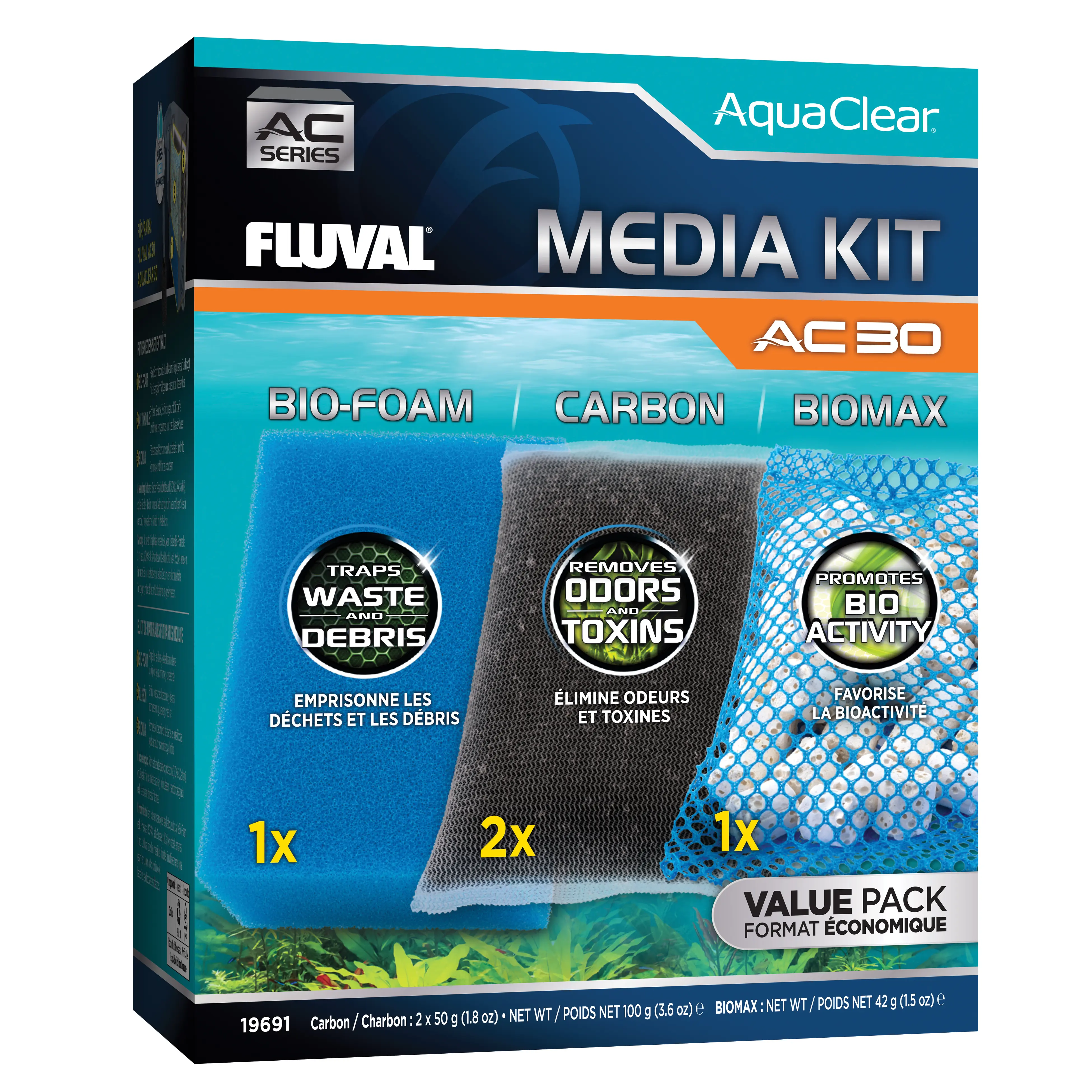 Kit de masses filtrantes Fluval AC30