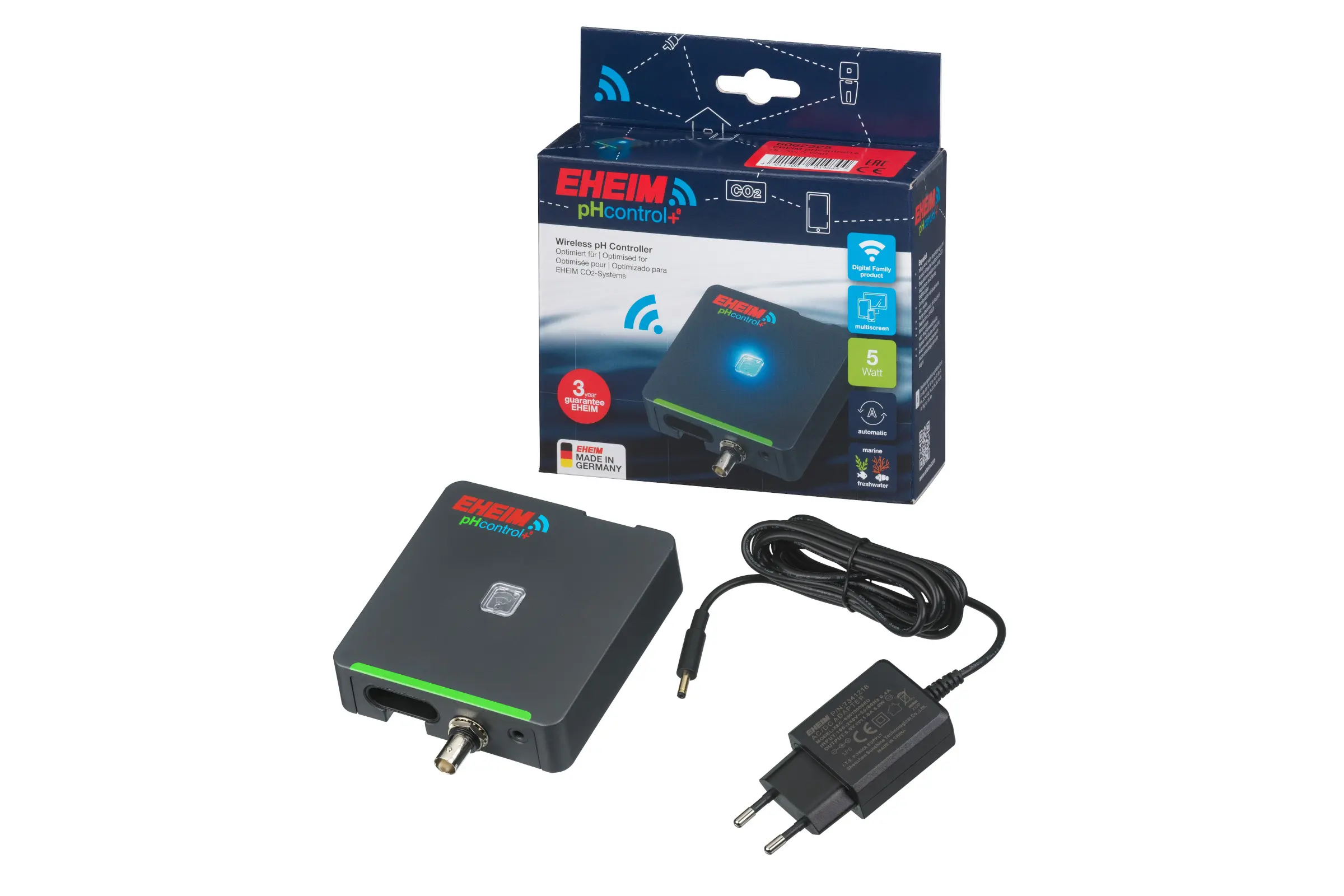 Eheim pHcontrol+e, contrôleur seul avec bloc d’alimentation inclus
