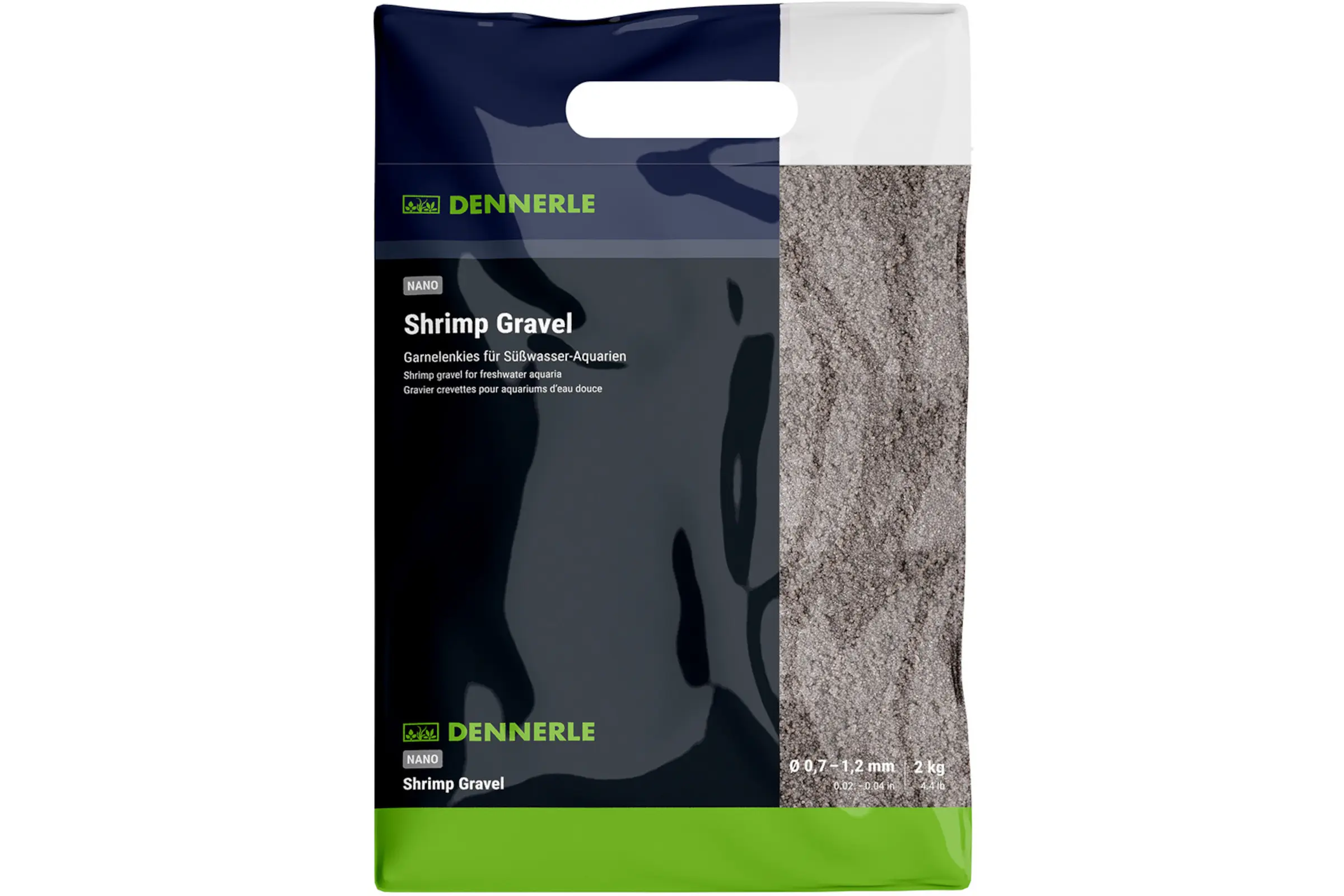 Dennerle Nano gravier pour crevettes, Arkansas gris, 2 kg