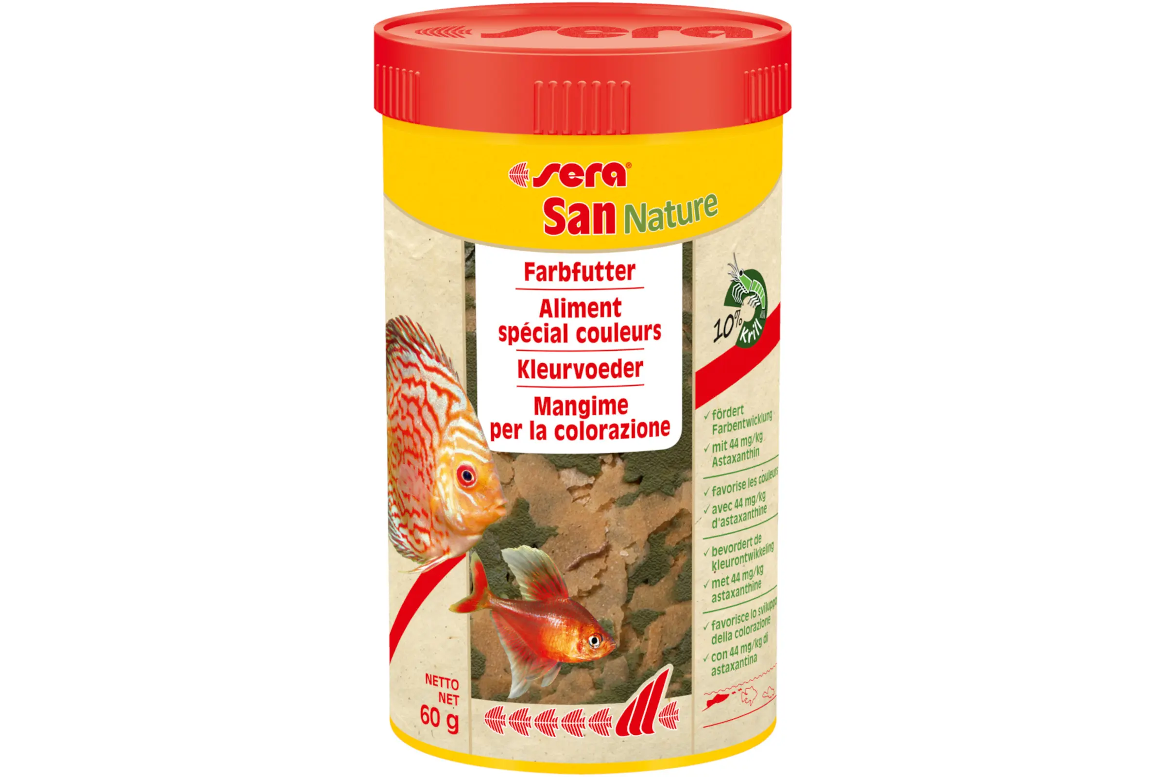 Sera San Color, flocons d’aliment principal, 250 ml